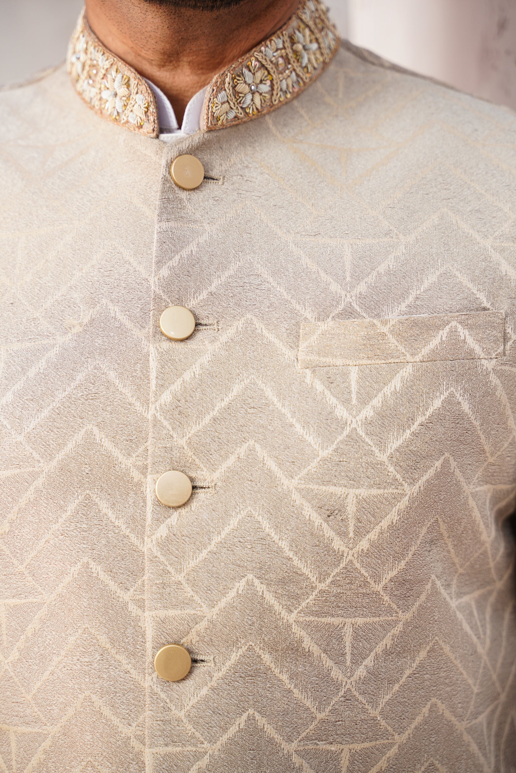 Ivory white Hand embellished