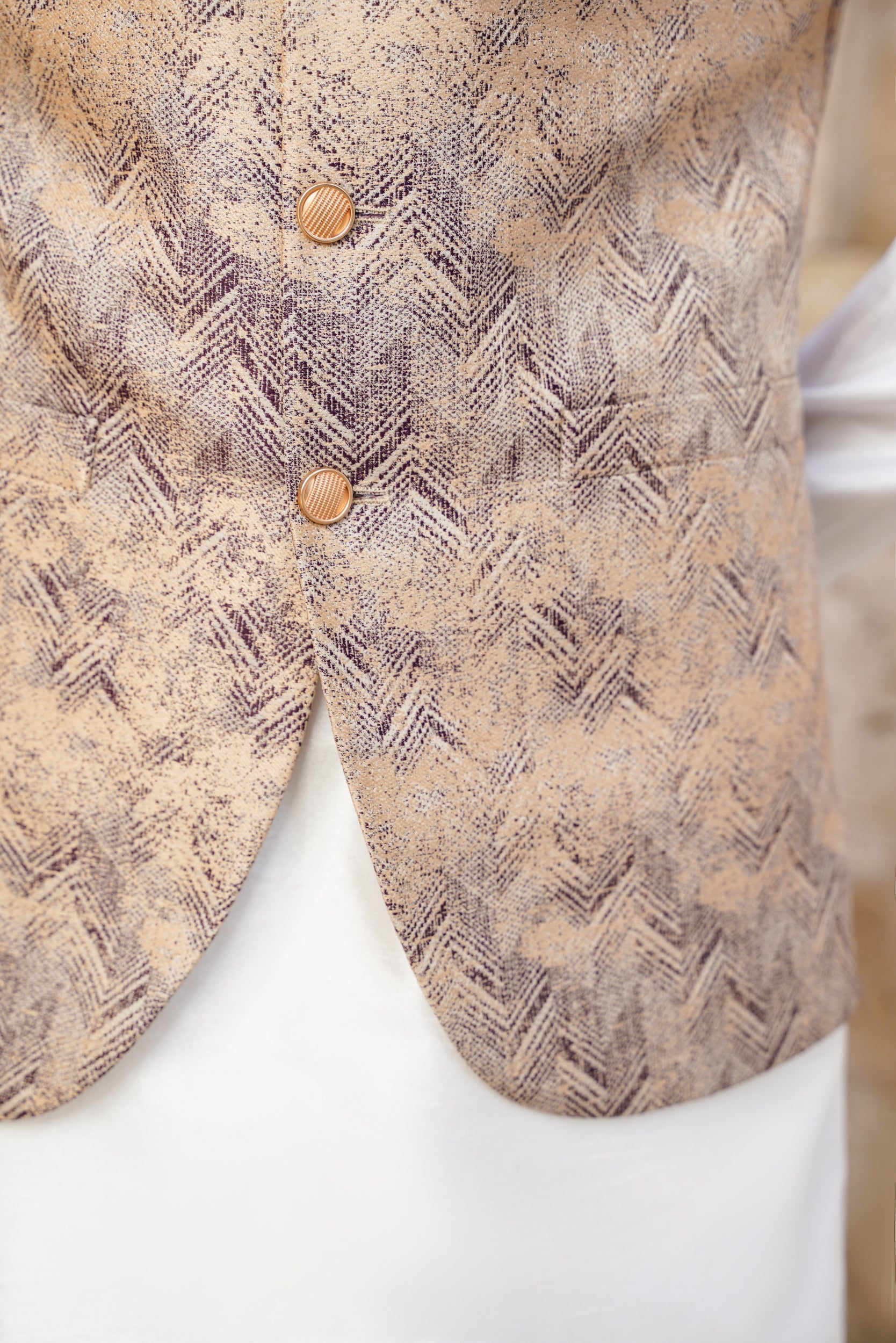 Geometrical patterned  waistcoat