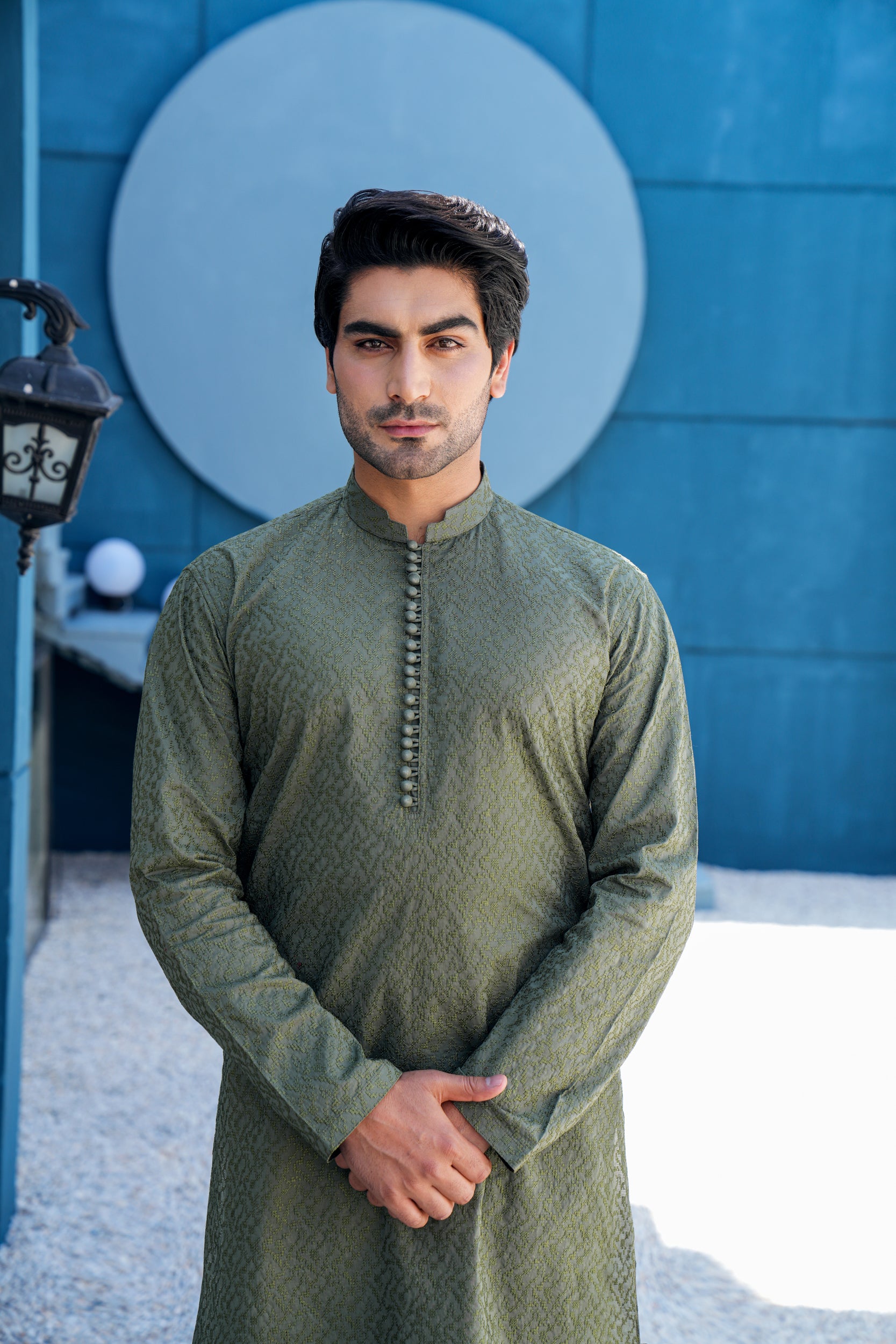Olive Kurta Set