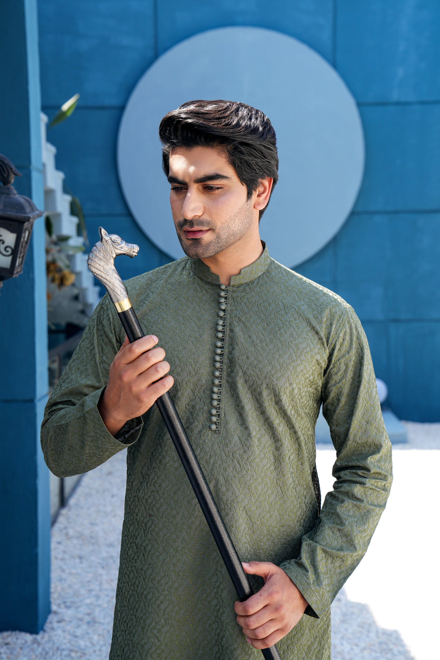 Olive Kurta Set