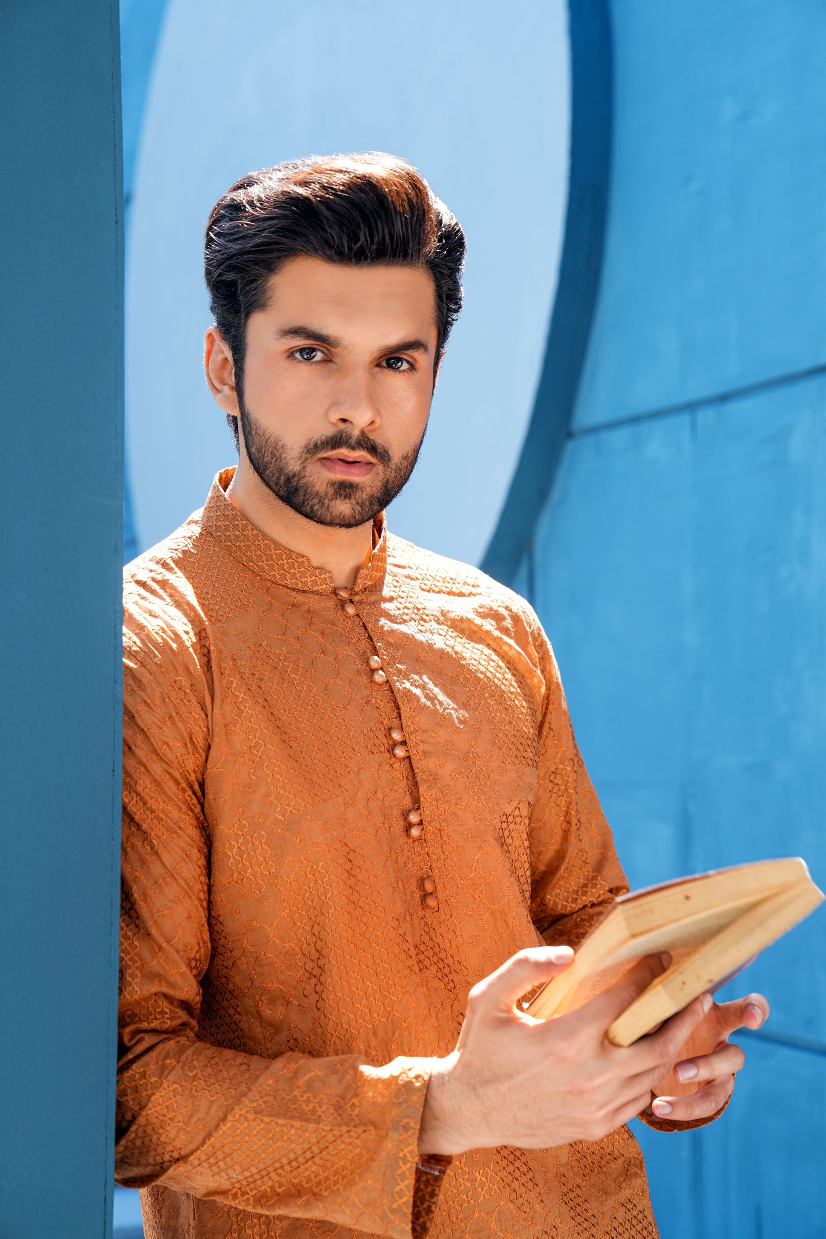 Nut Brown Kurta Set