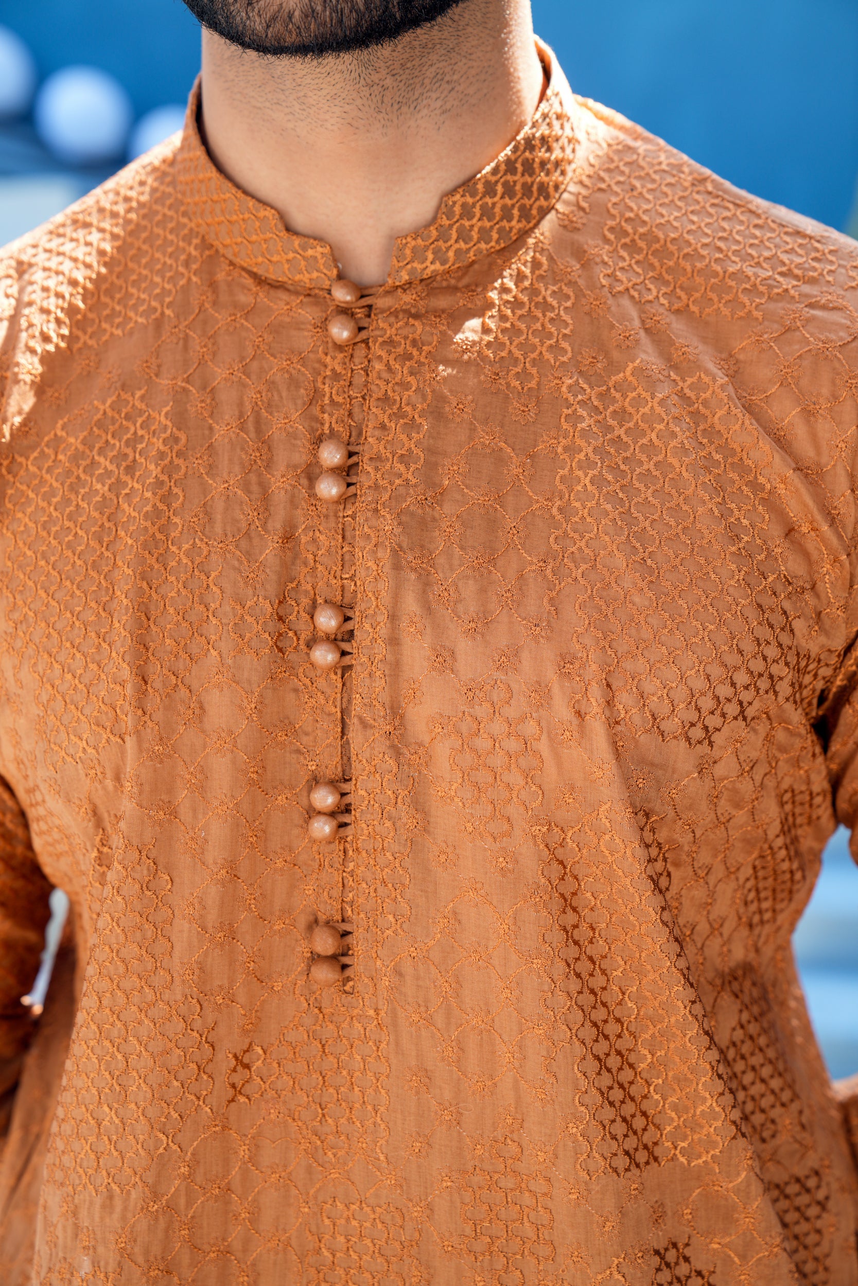 Nut Brown Kurta Set