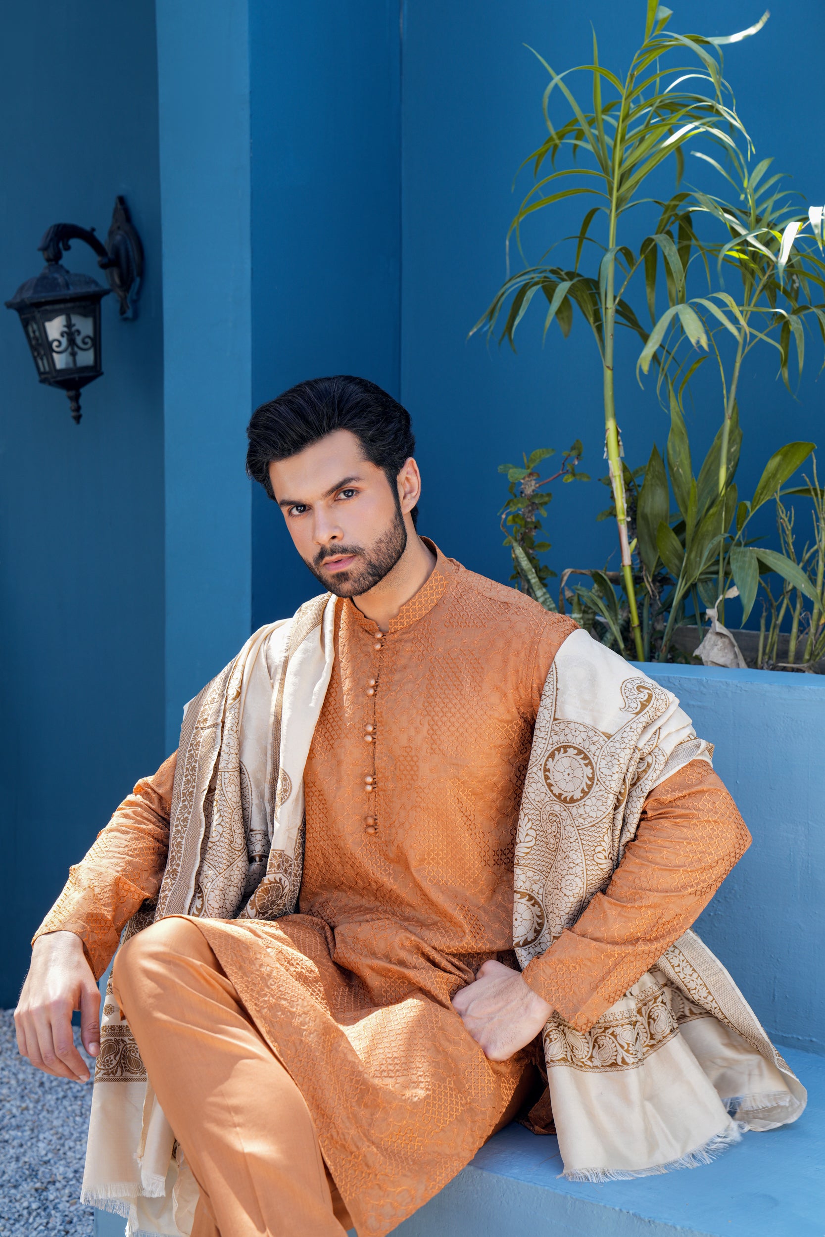 Nut Brown Kurta Set