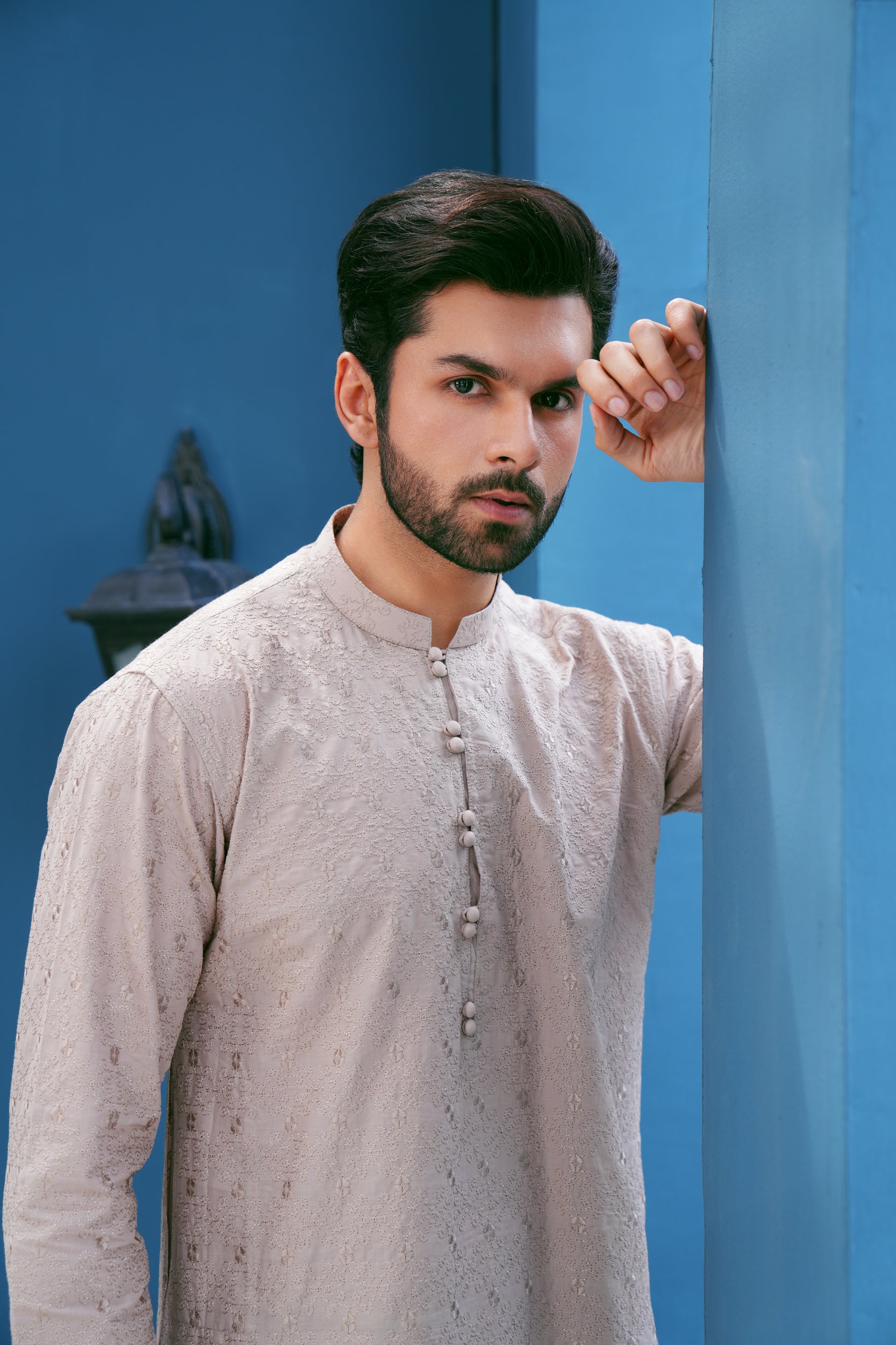 Cantaloupe Thread Work Kurta Set