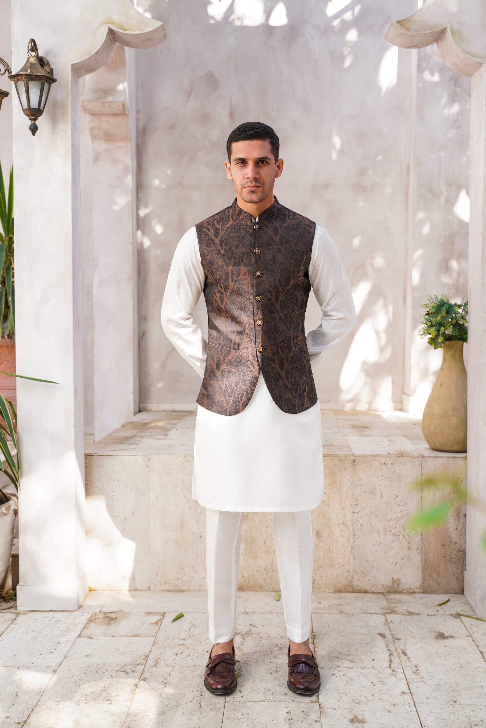 Chocolate brown  waistcoat