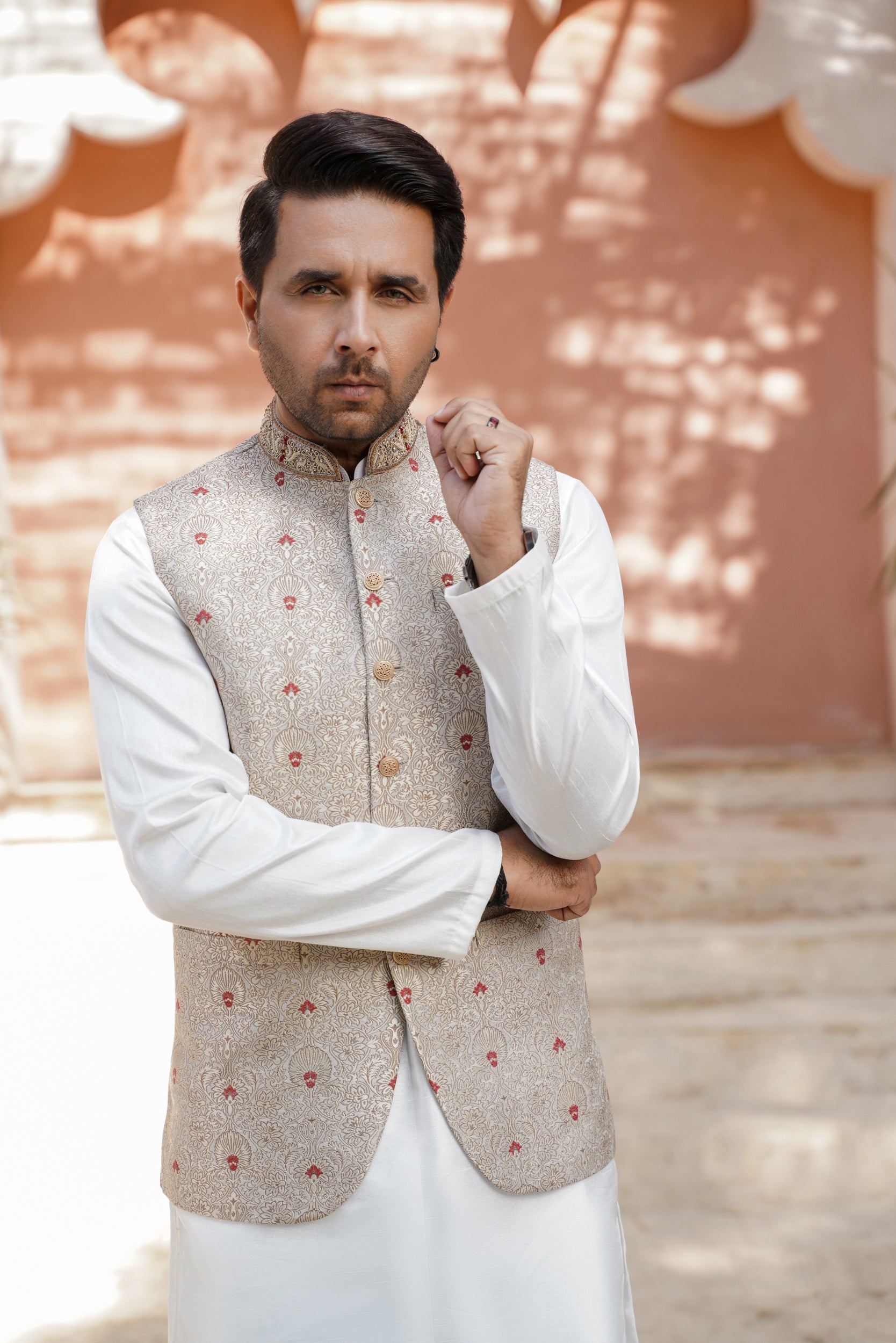 Ivory white waistcoat