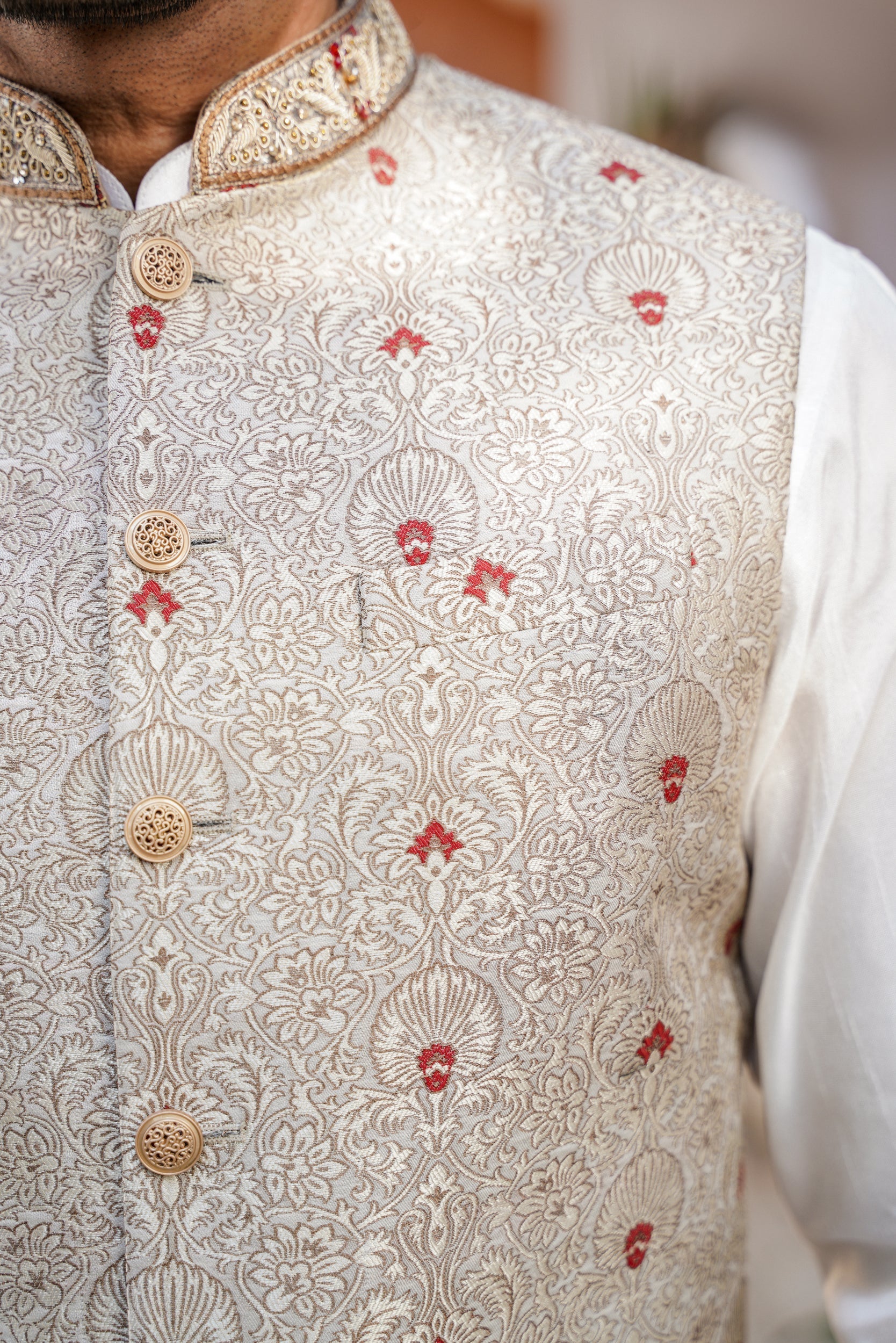 Ivory white waistcoat