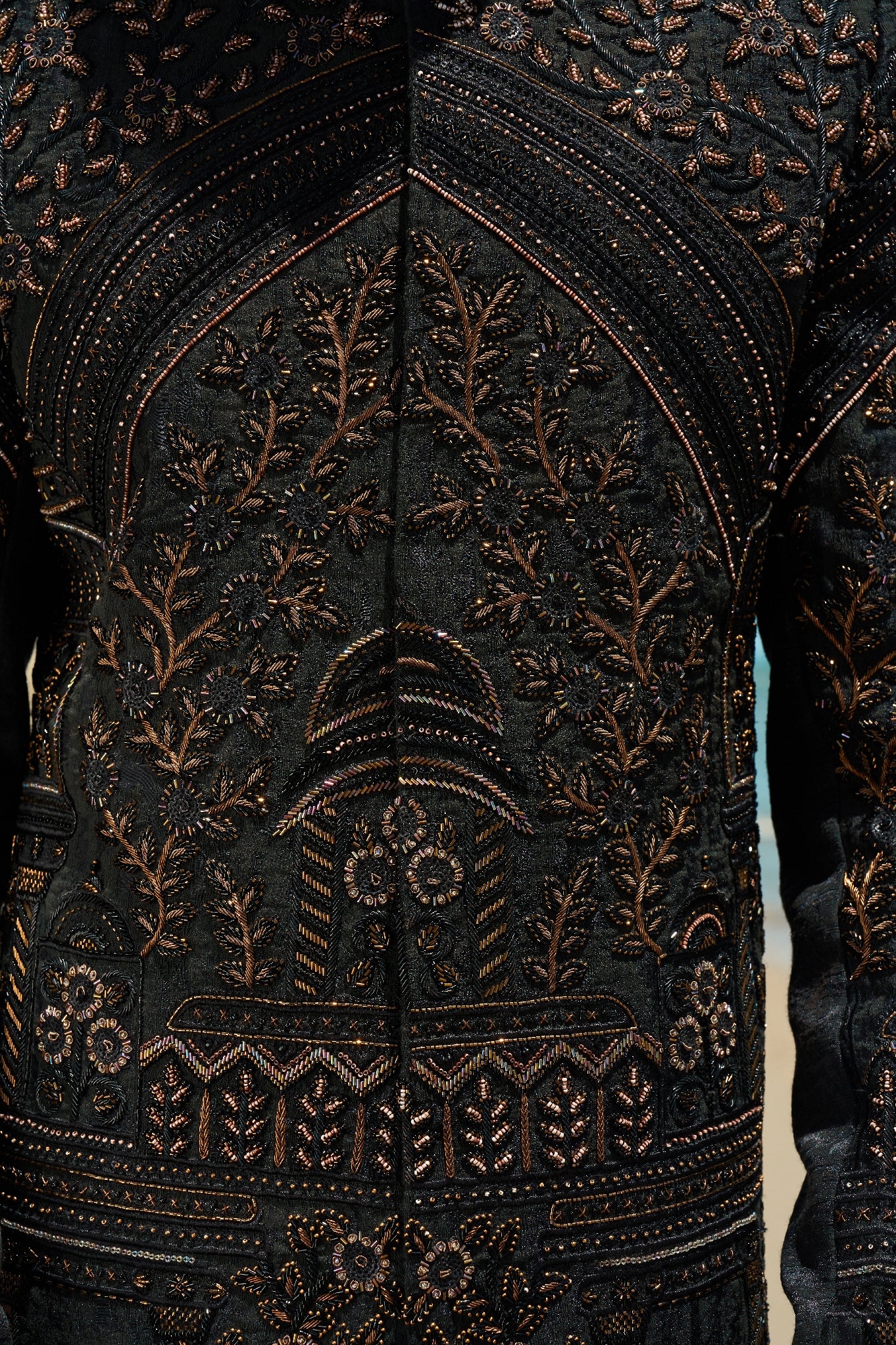 Midnight Ember – Sherwani with Turban