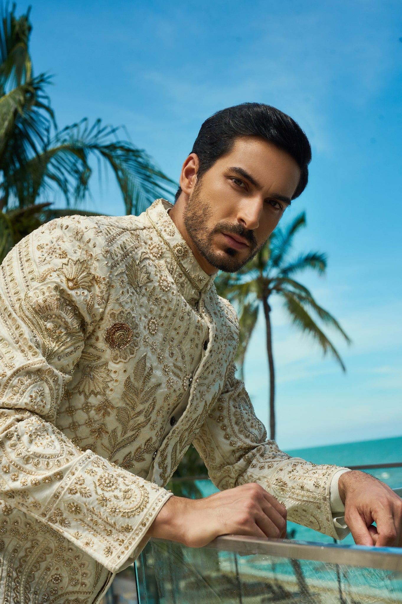 Ivory Solstice – Sherwani & Footwear Set