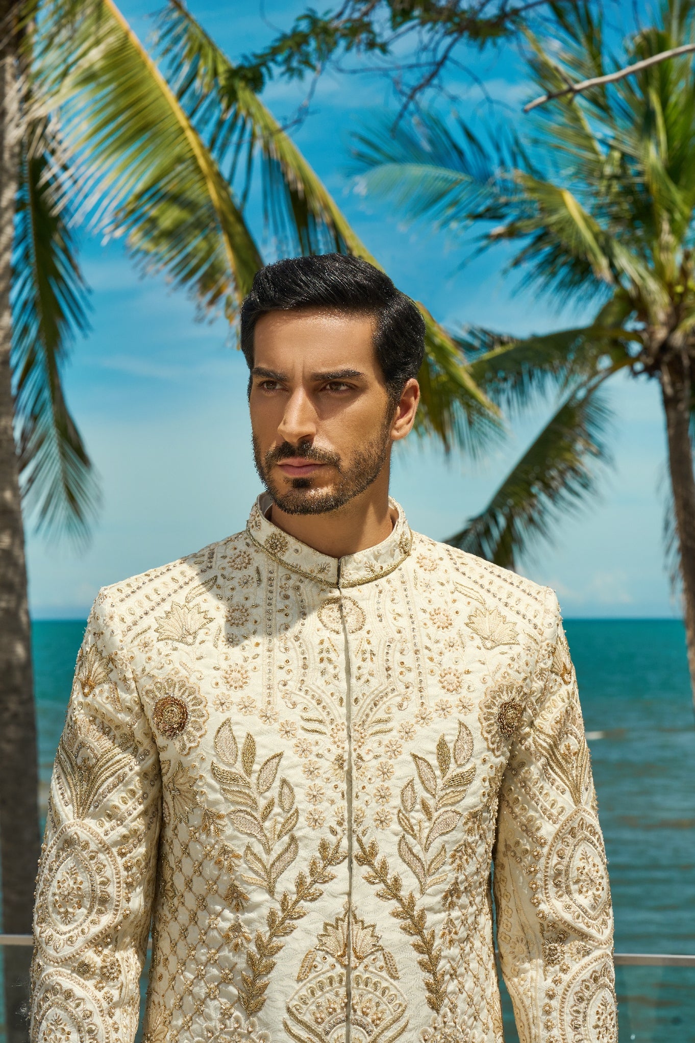 Ivory Solstice – Sherwani & Footwear Set