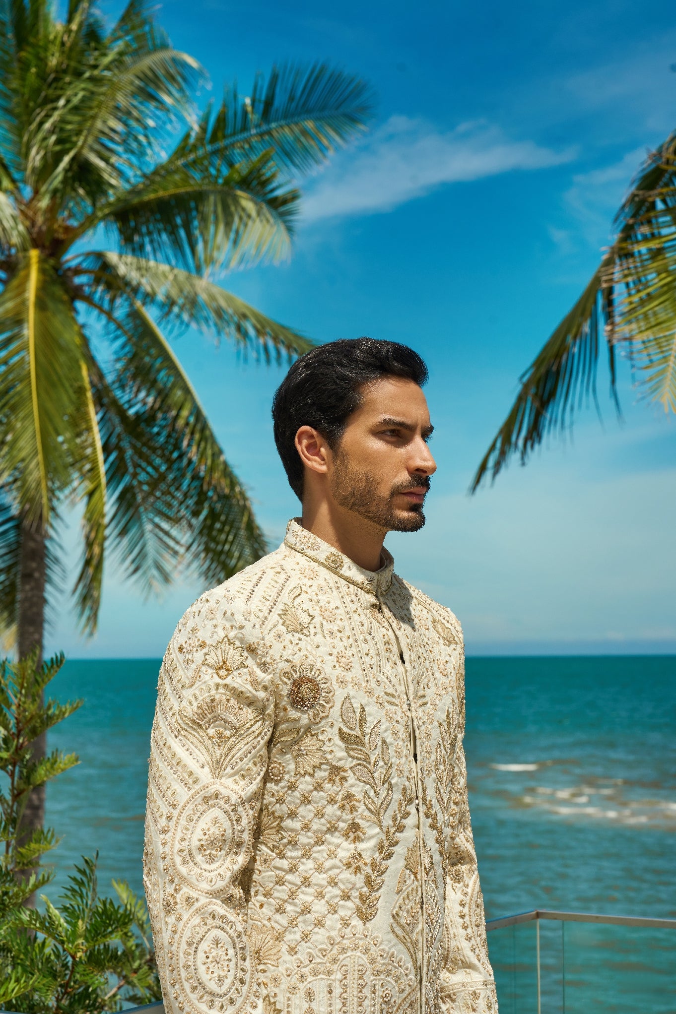 Ivory Solstice – Sherwani & Footwear Set