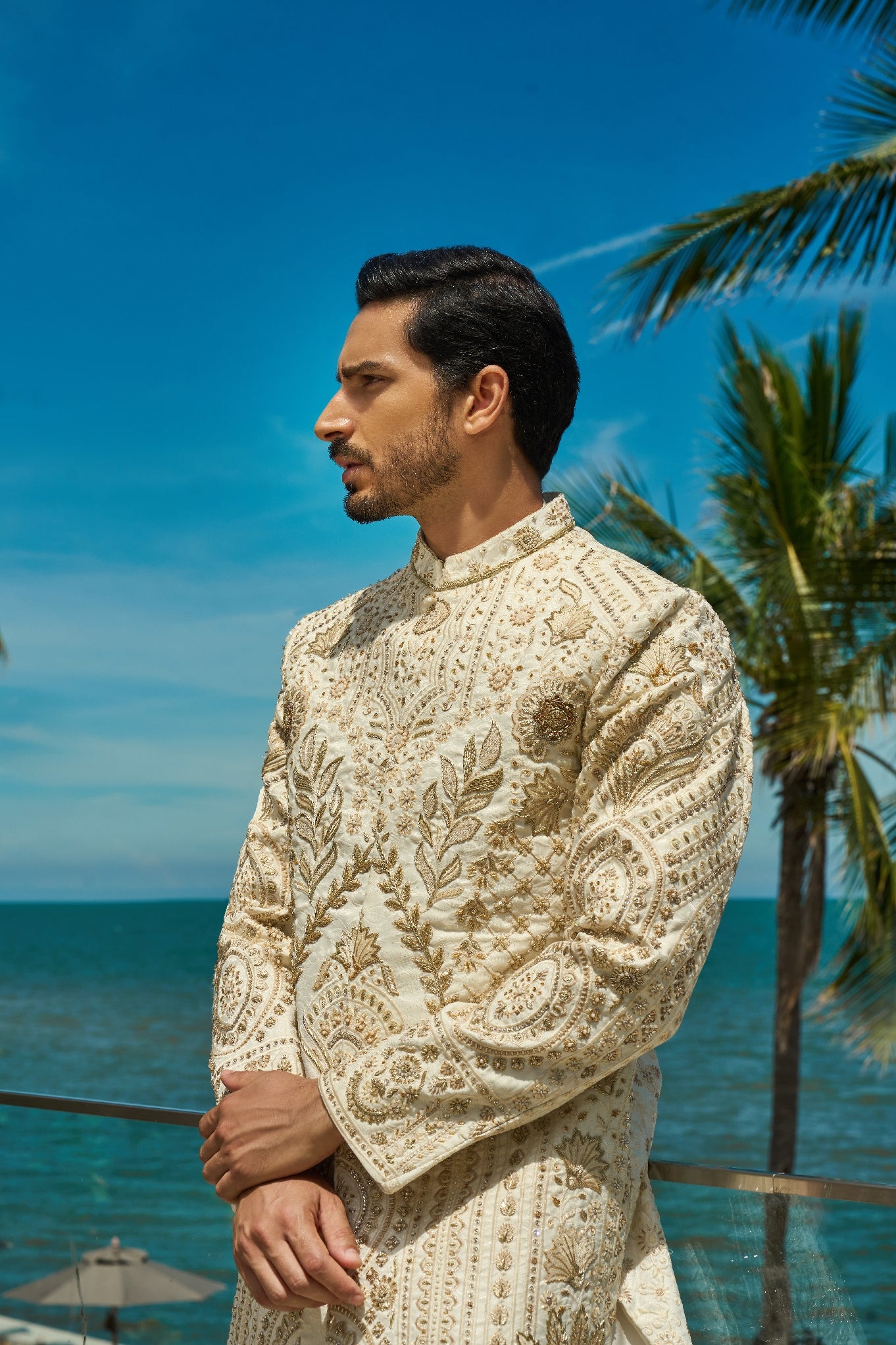 Ivory Solstice – Sherwani & Footwear Set