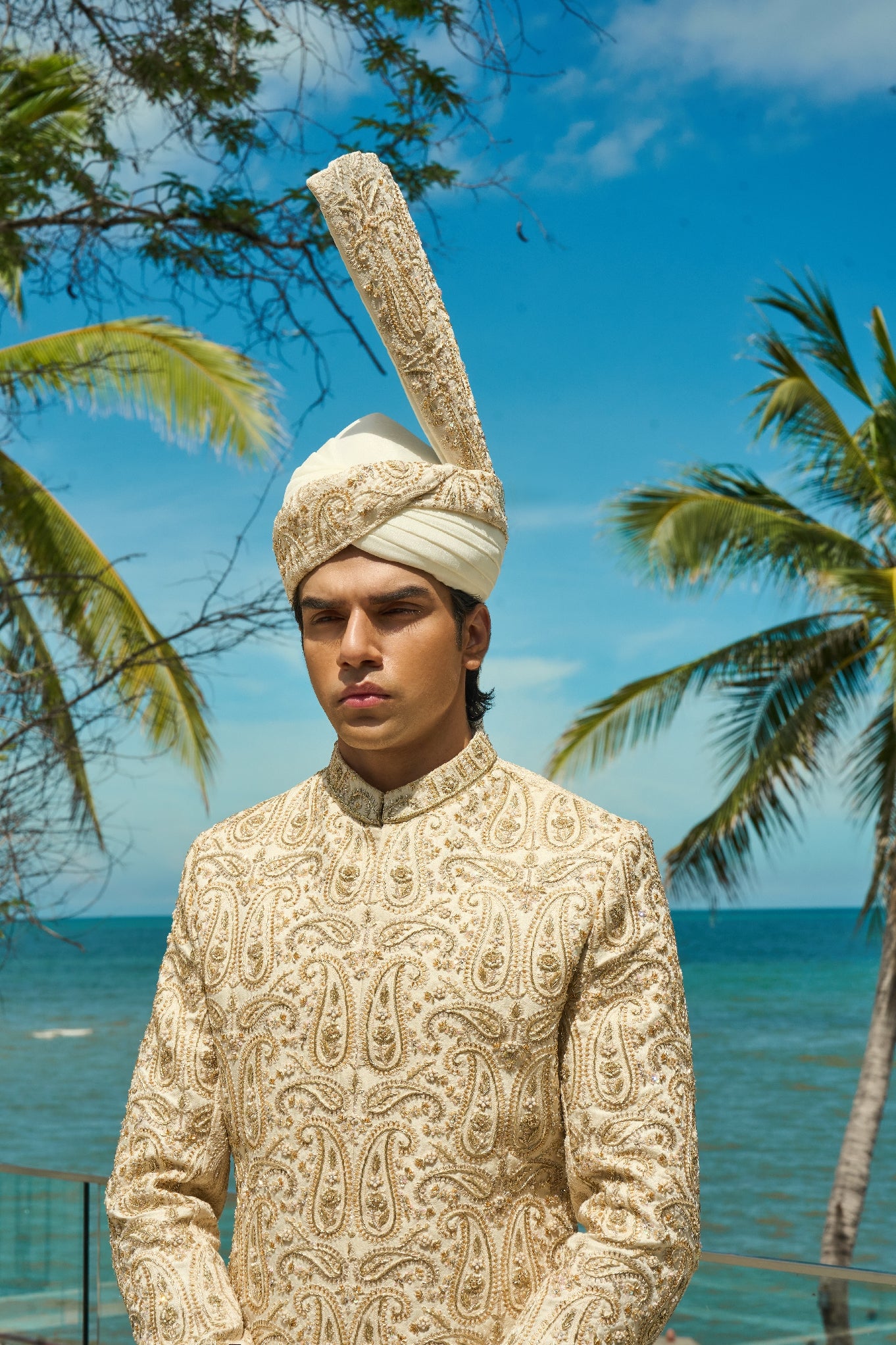 Ivory Sovereign – Sherwani & Turban Set