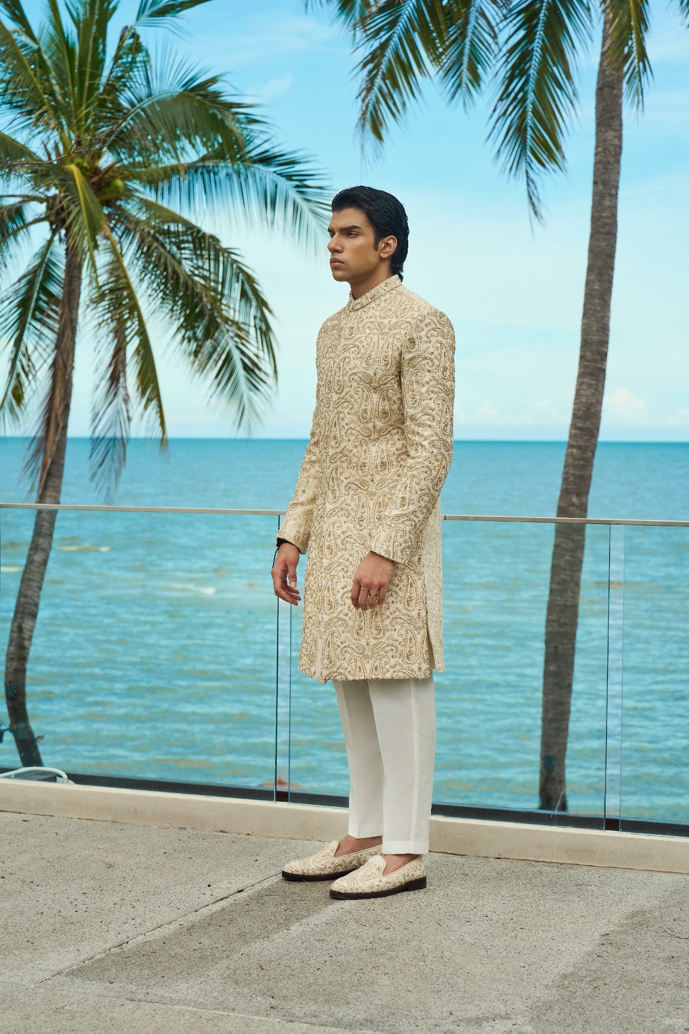 Ivory Sovereign – Sherwani & Turban Set