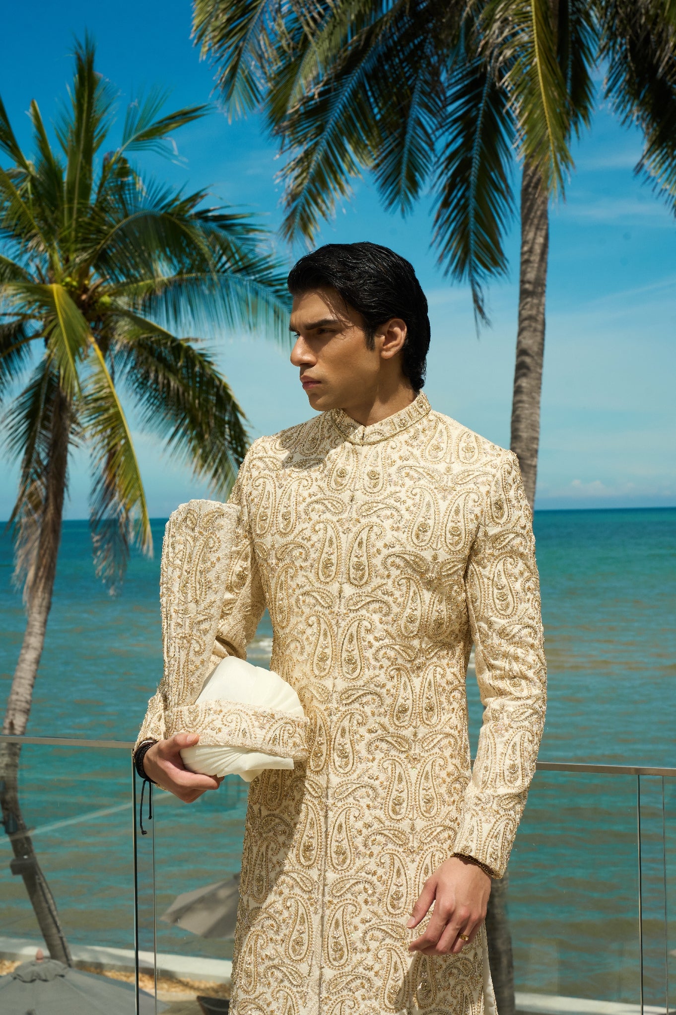Ivory Sovereign – Sherwani & Turban Set