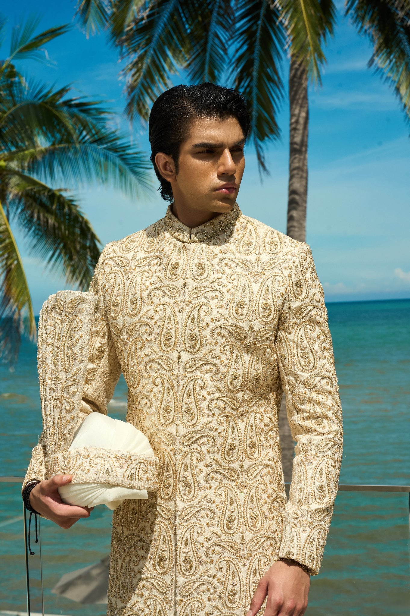 Ivory Sovereign – Sherwani & Turban Set