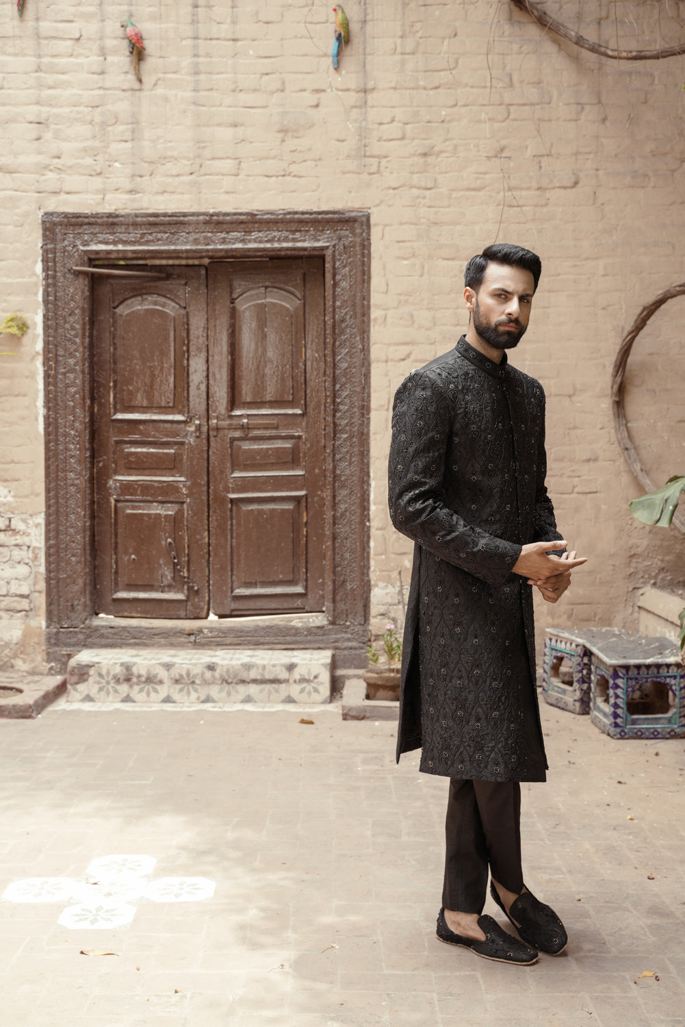 Pitch Black Sherwani