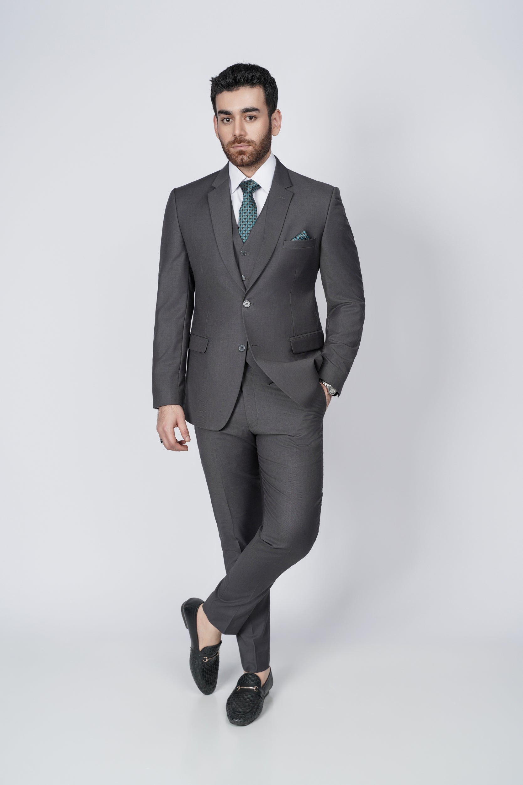 Graphite Gray  three piece suit