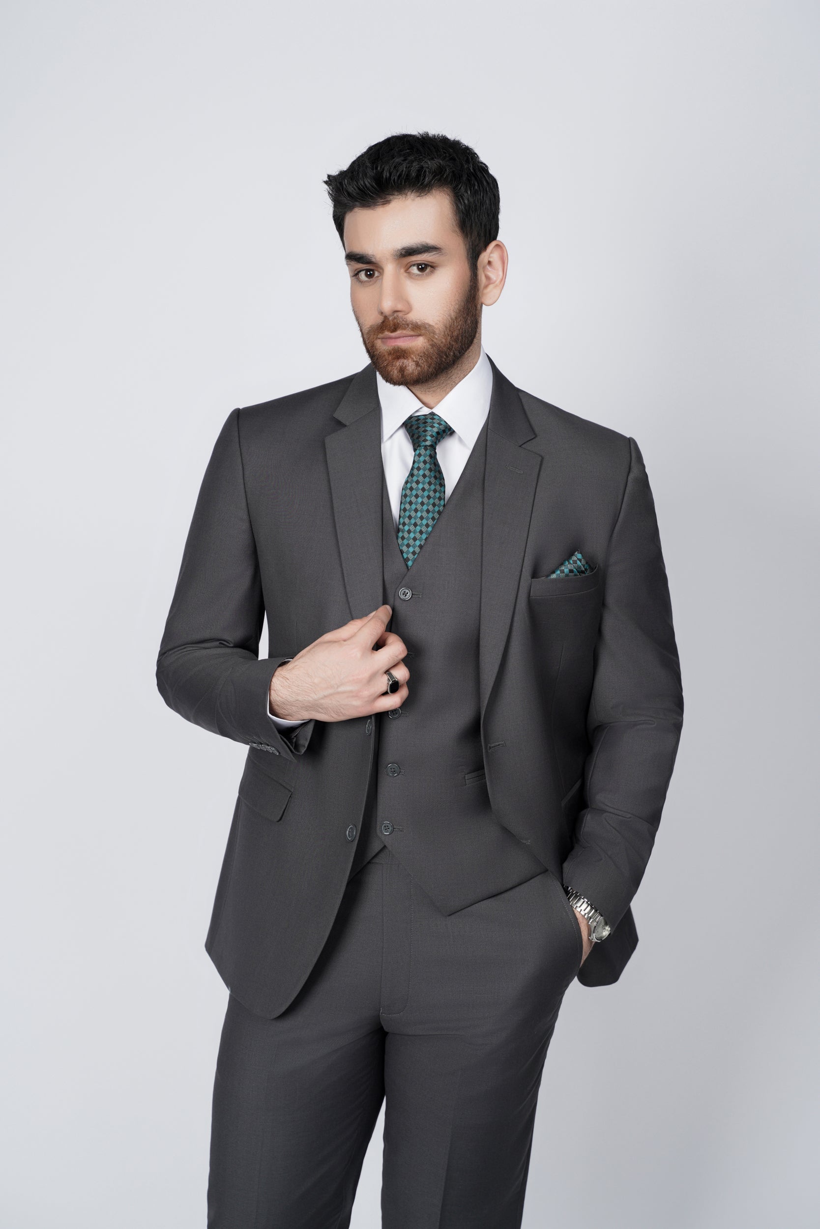 Graphite Gray  three piece suit