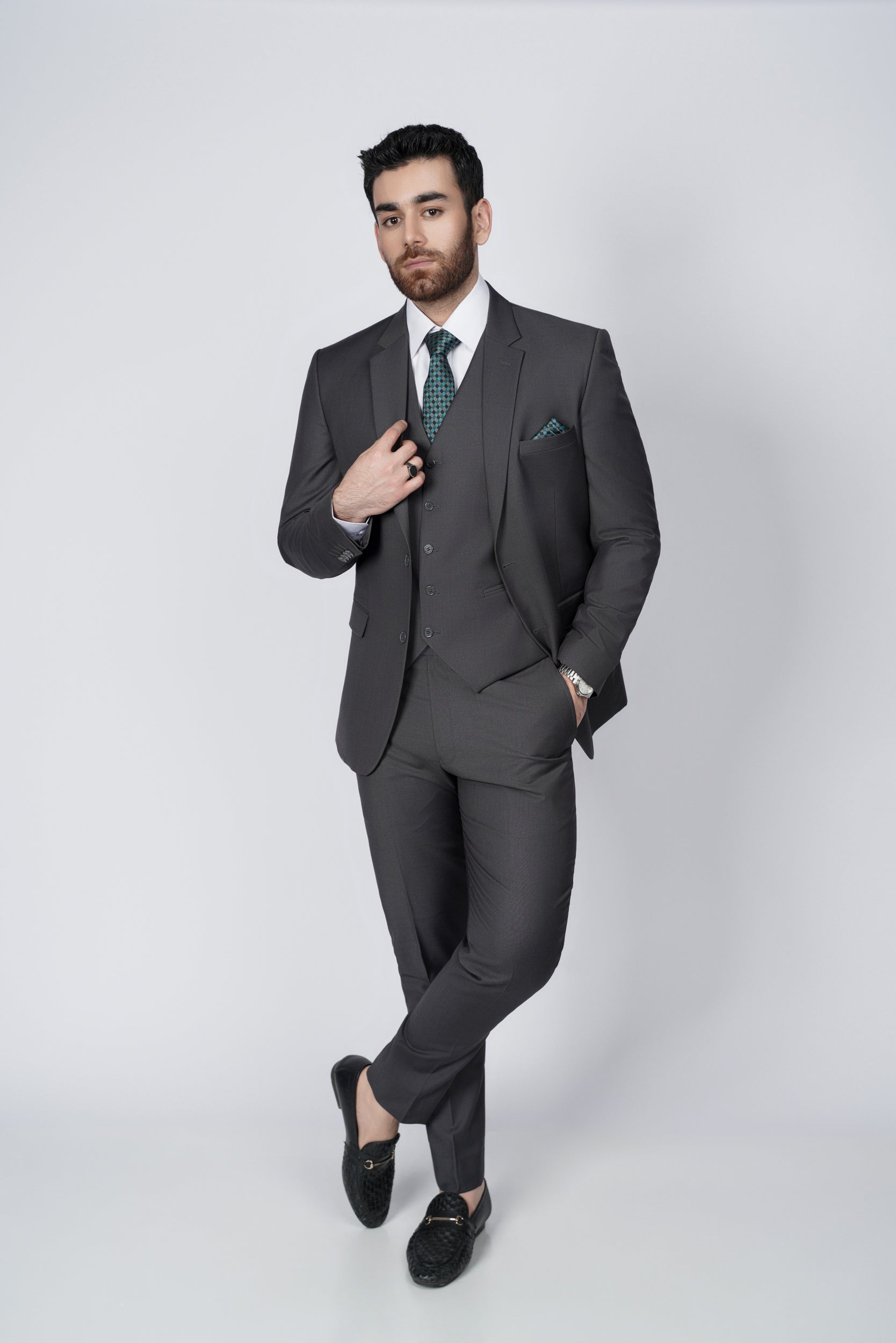 Graphite Gray  three piece suit