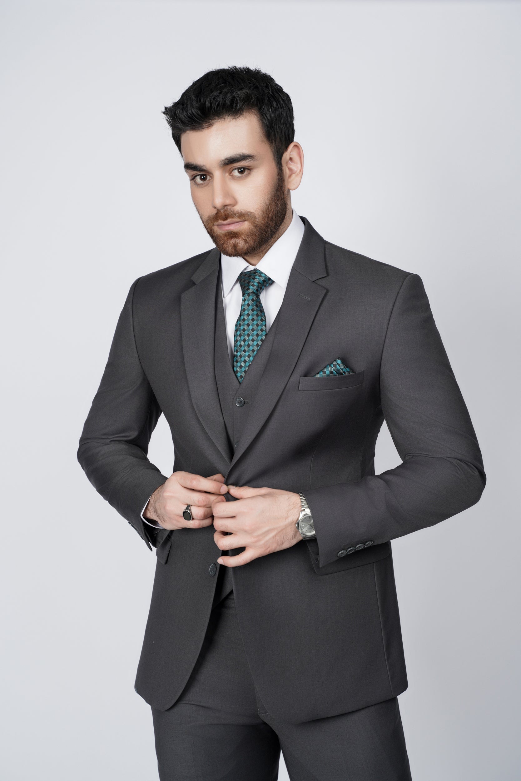 Graphite Gray  three piece suit