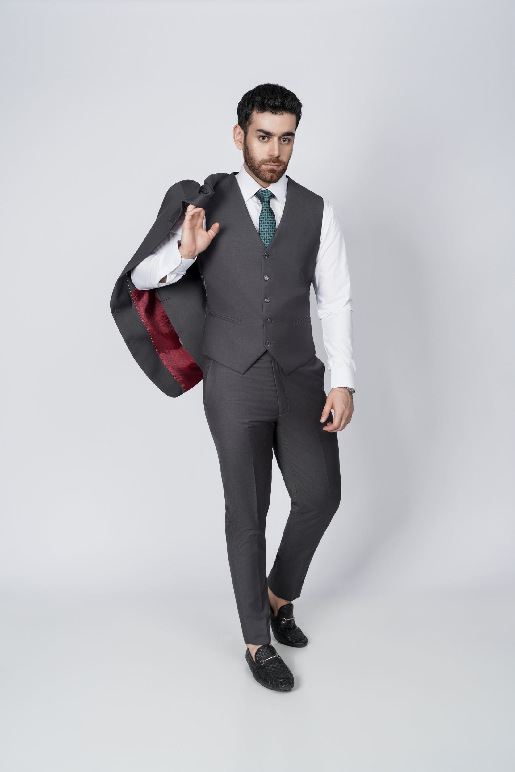 Graphite Gray  three piece suit