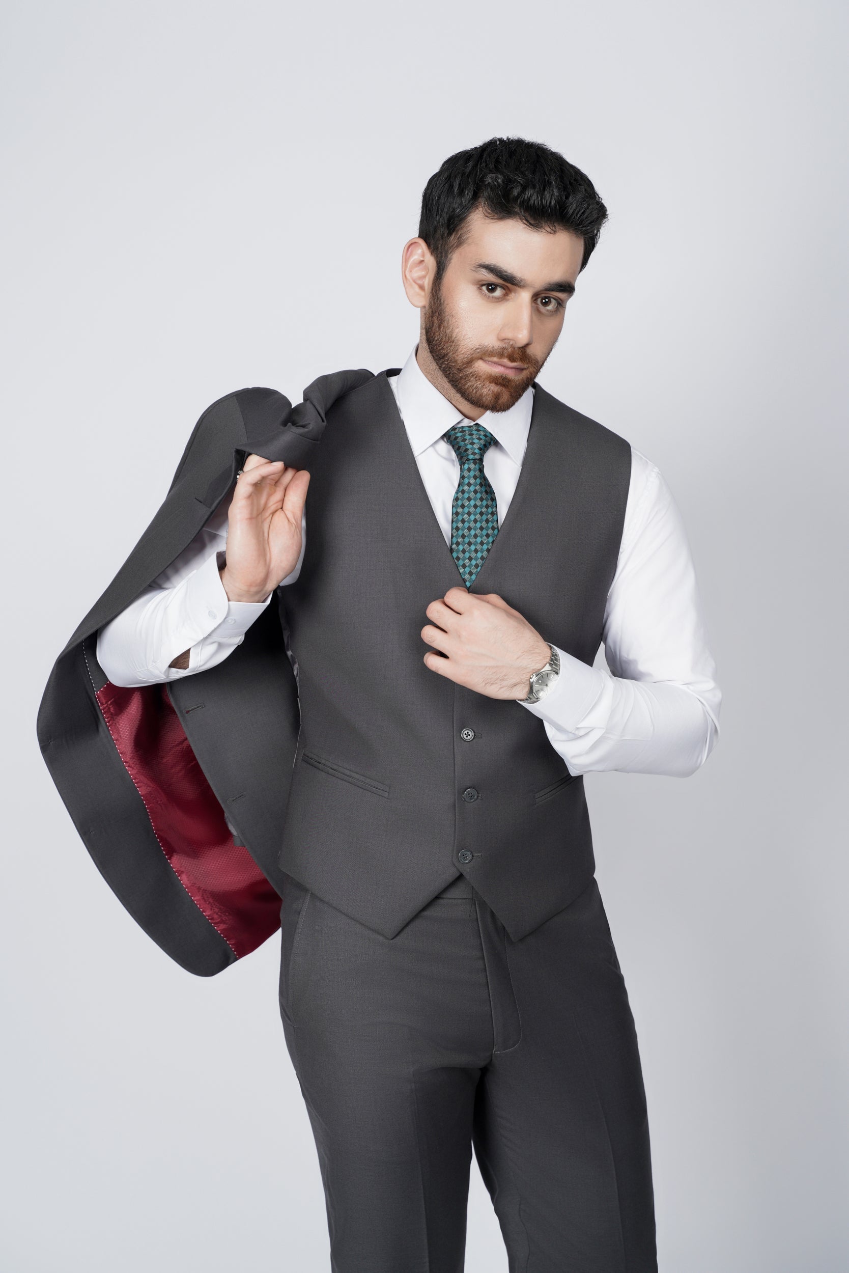 Graphite Gray  three piece suit