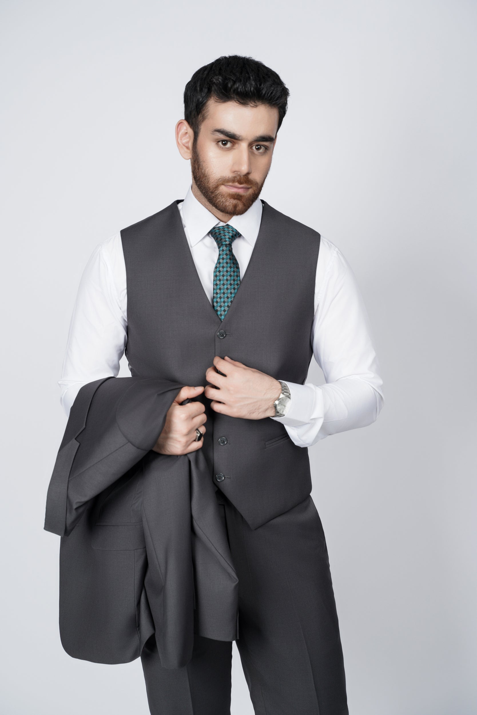 Graphite Gray  three piece suit