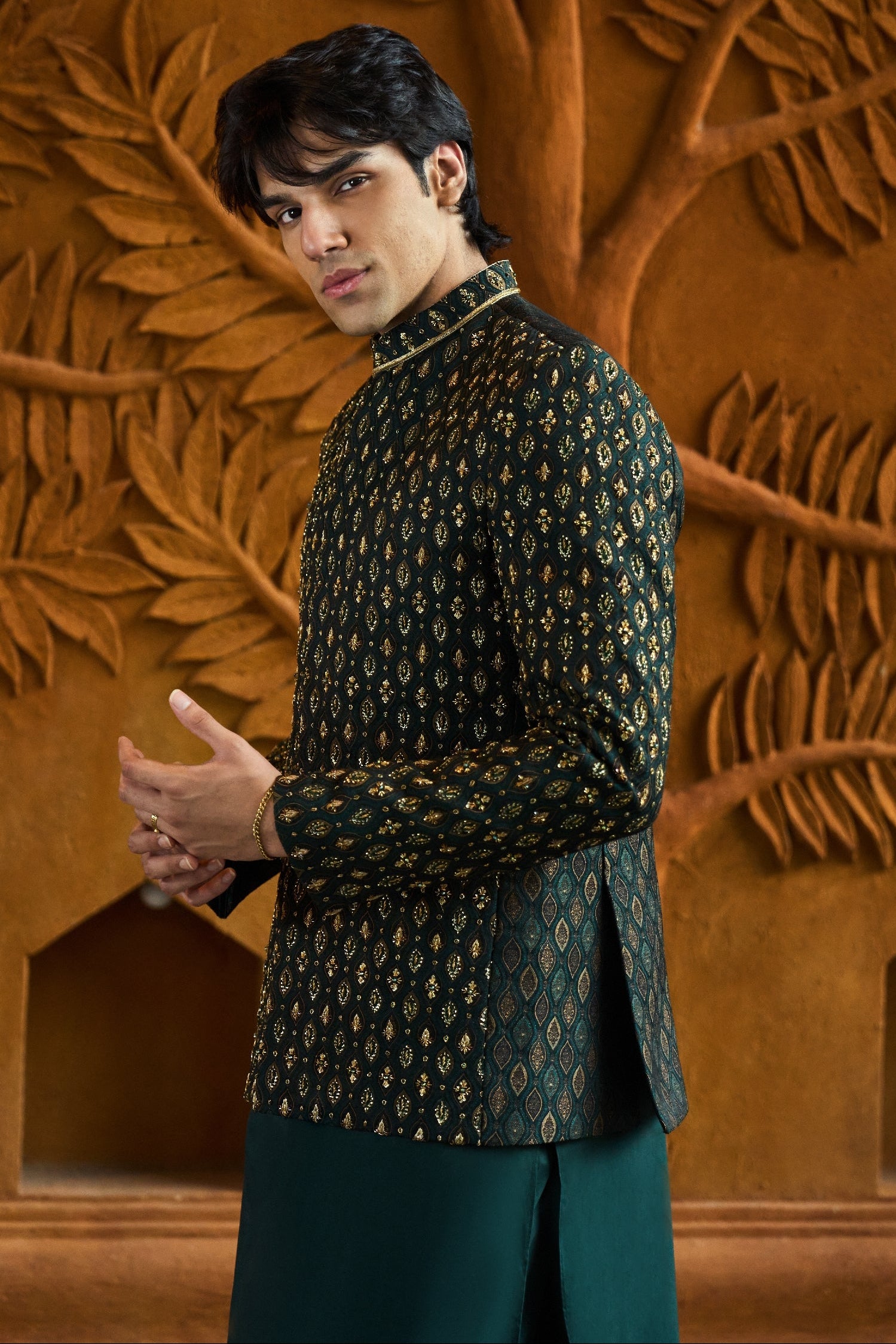 Emerald Heritage Prince Coat Ensemble