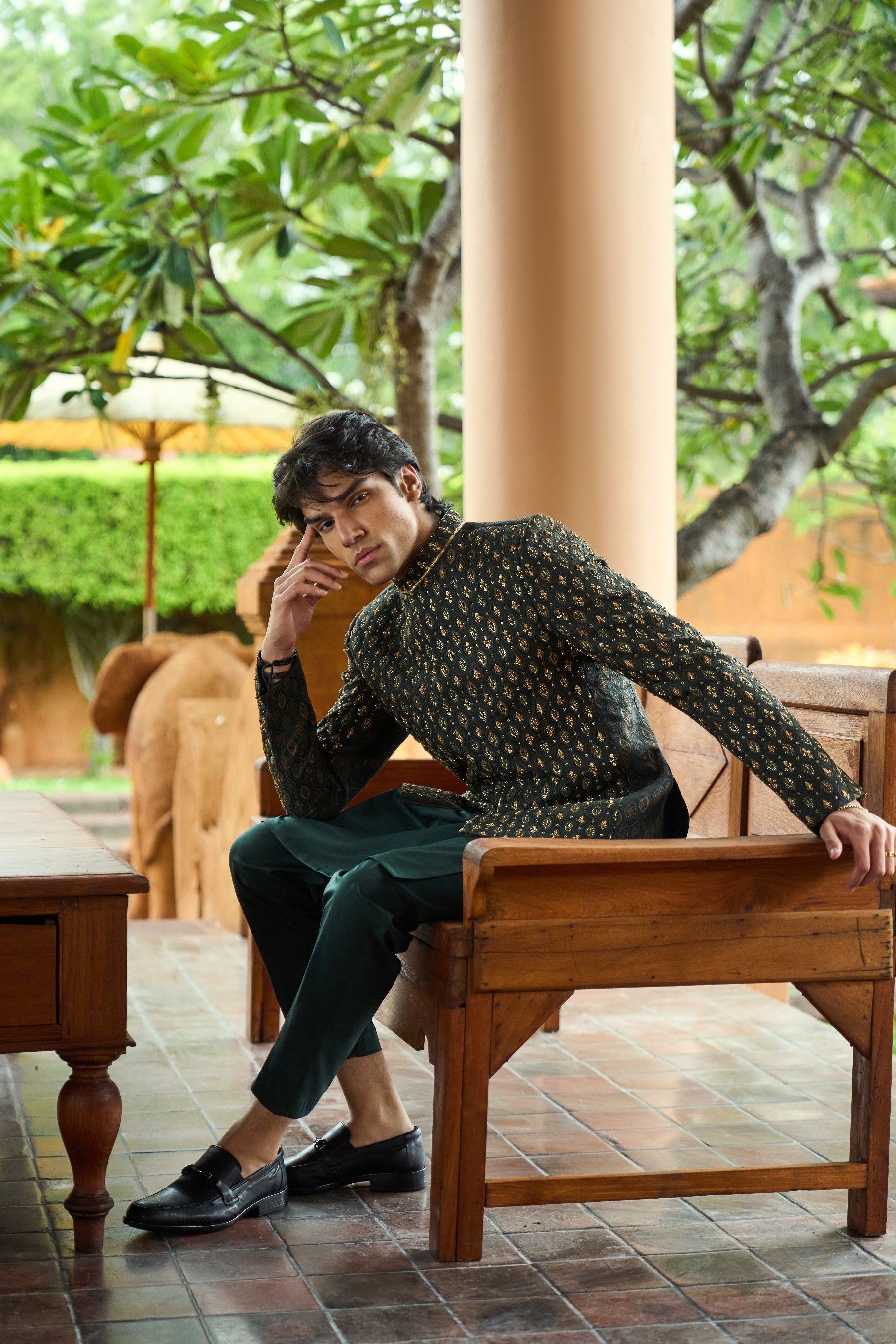 Emerald Heritage Prince Coat Ensemble