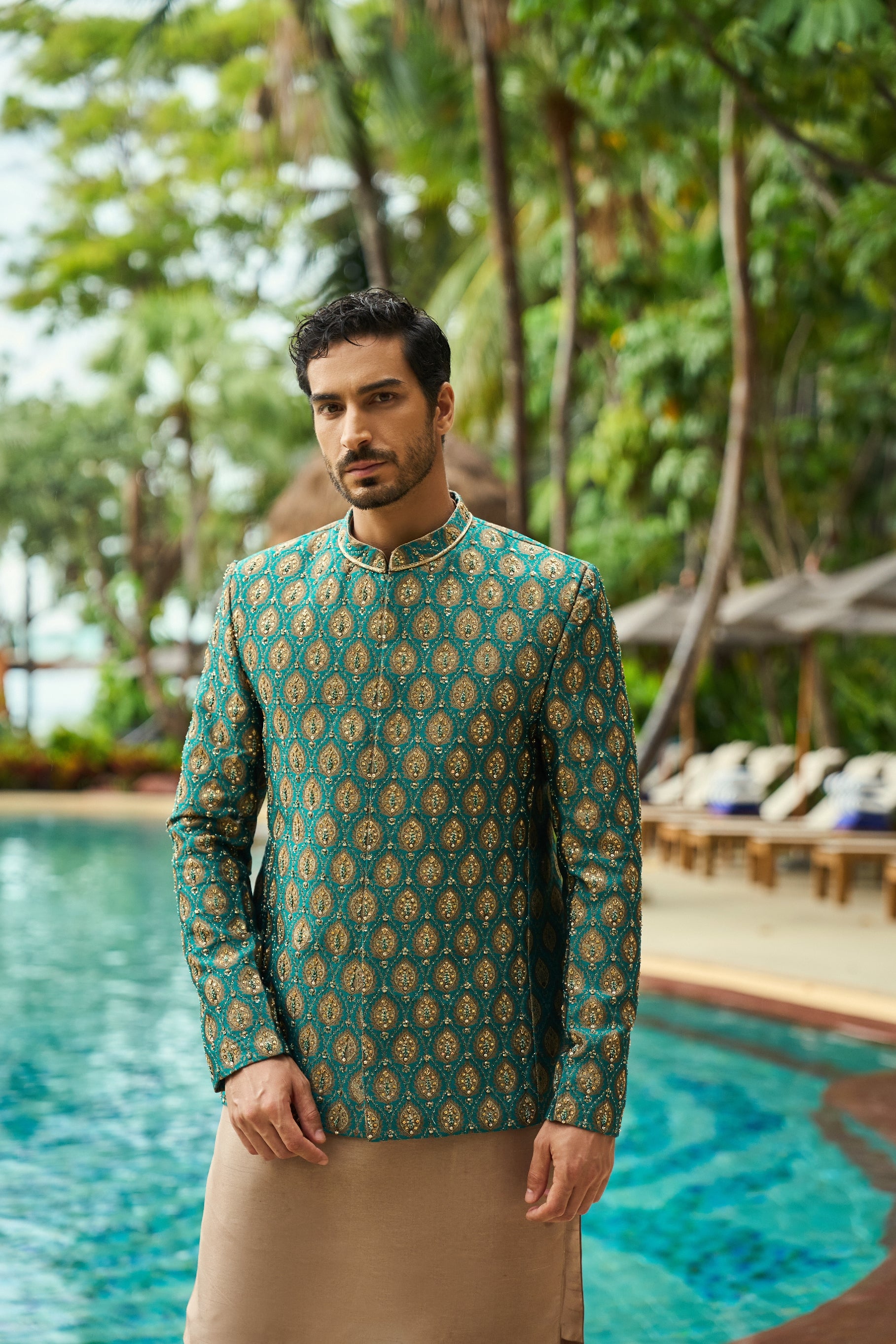 Palm Regal Prince Coat Ensemble