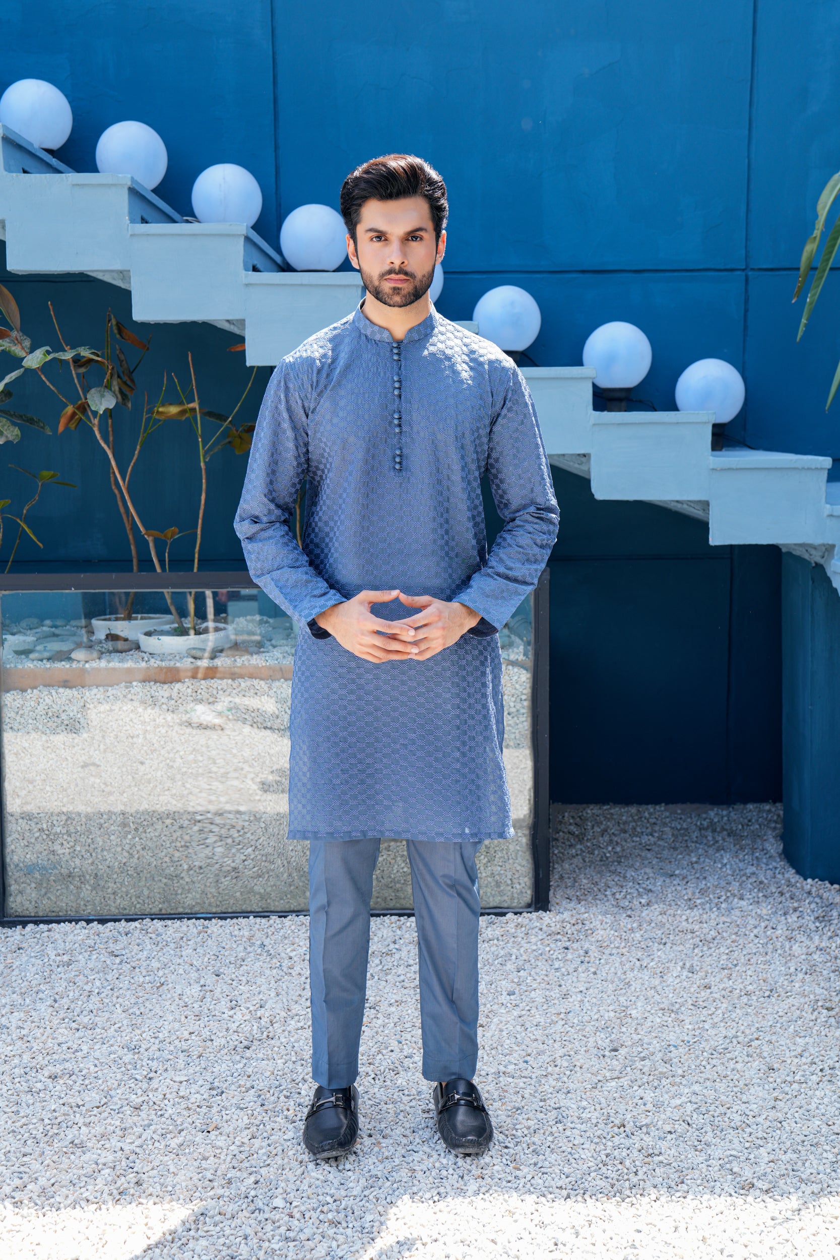 Arctic Thread work Kurta Set