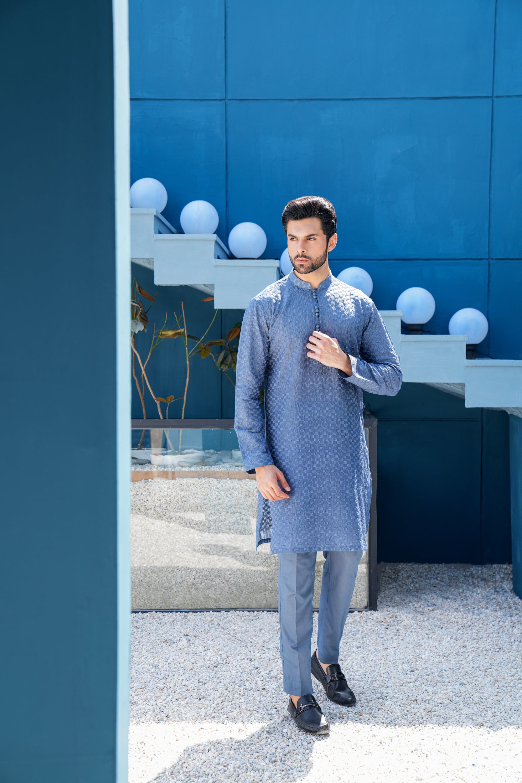 Arctic Thread work Kurta Set