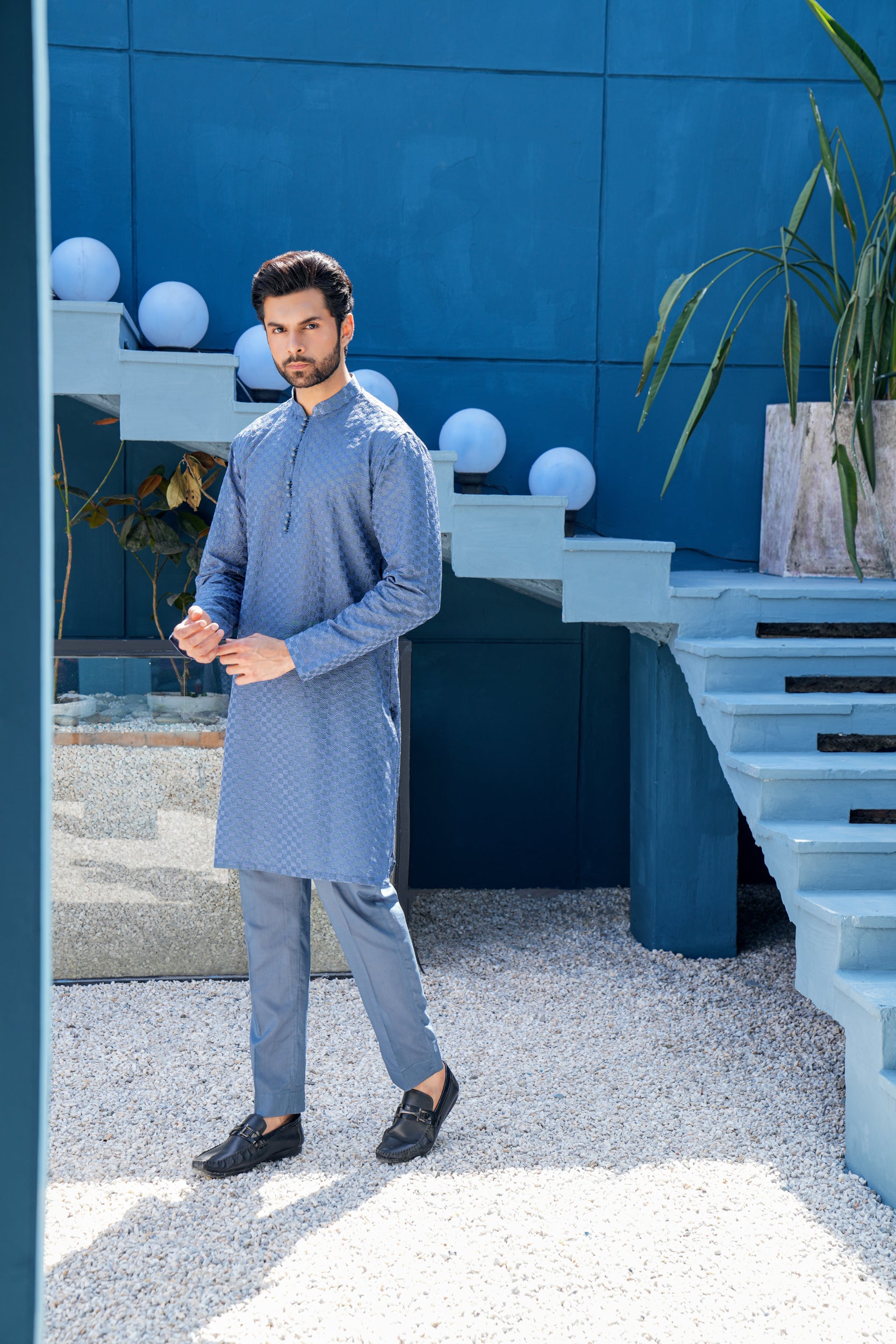 Arctic Thread work Kurta Set