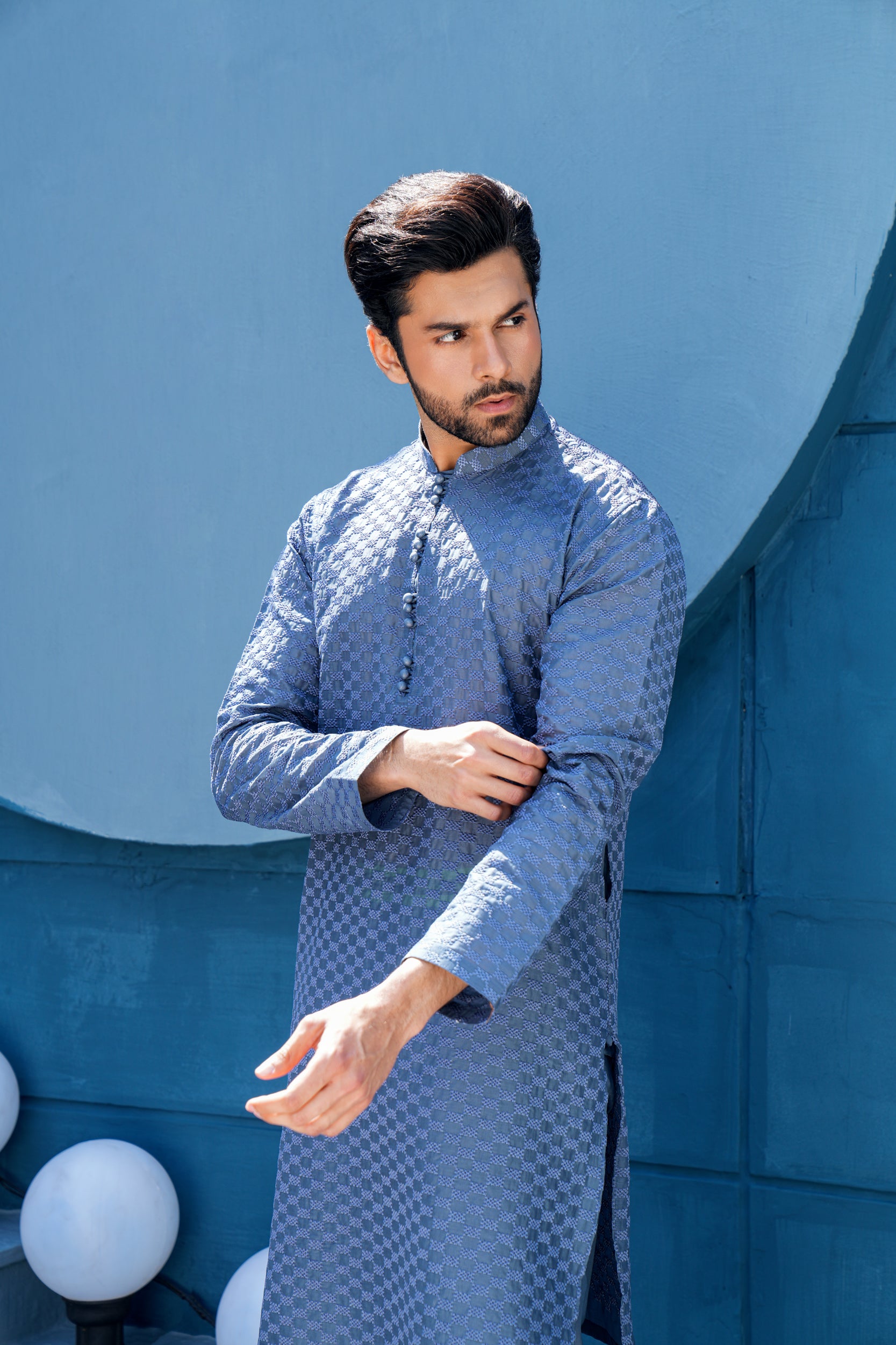 Arctic Thread work Kurta Set