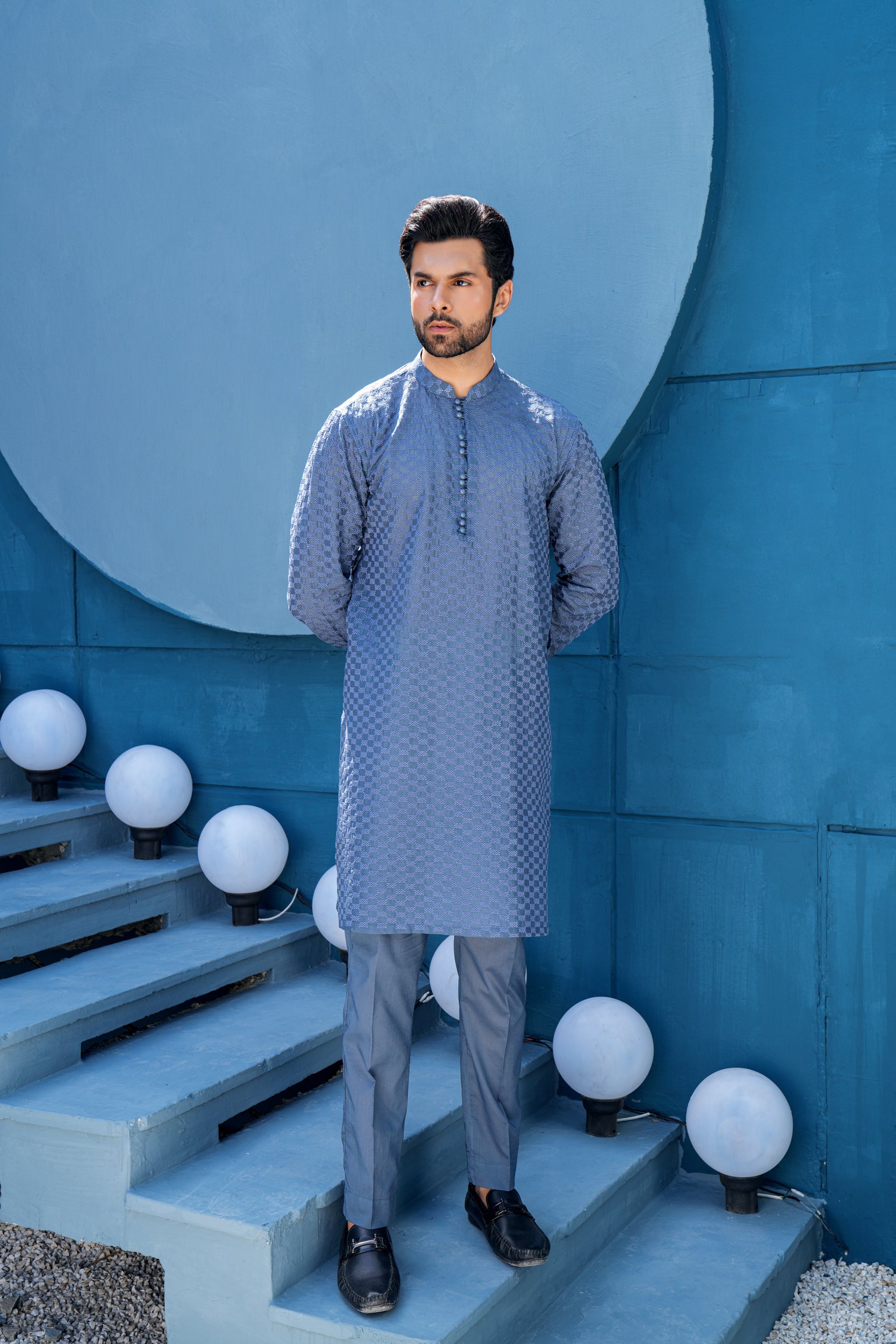 Arctic Thread work Kurta Set