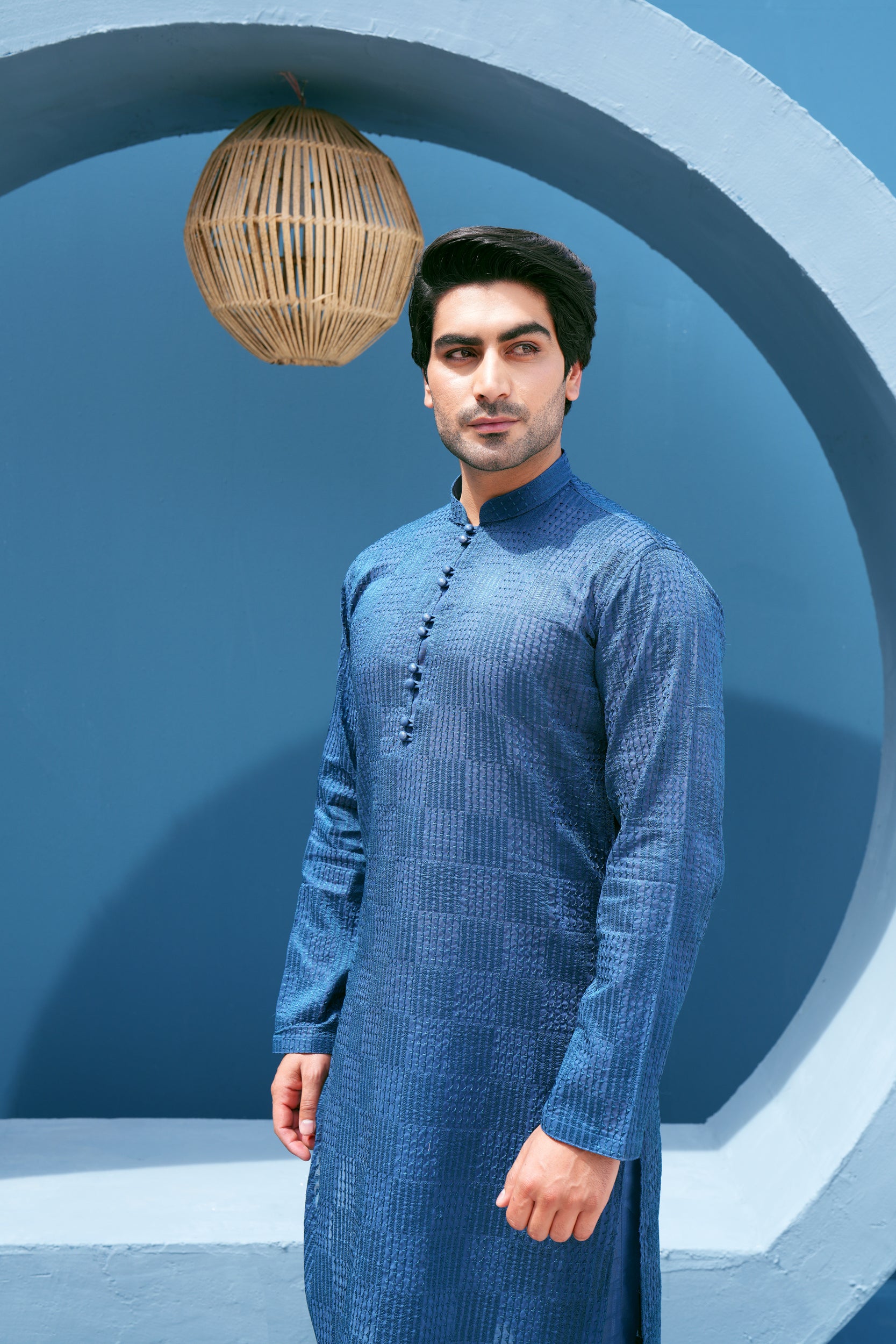 Sapphire Thread Work Kurta Set