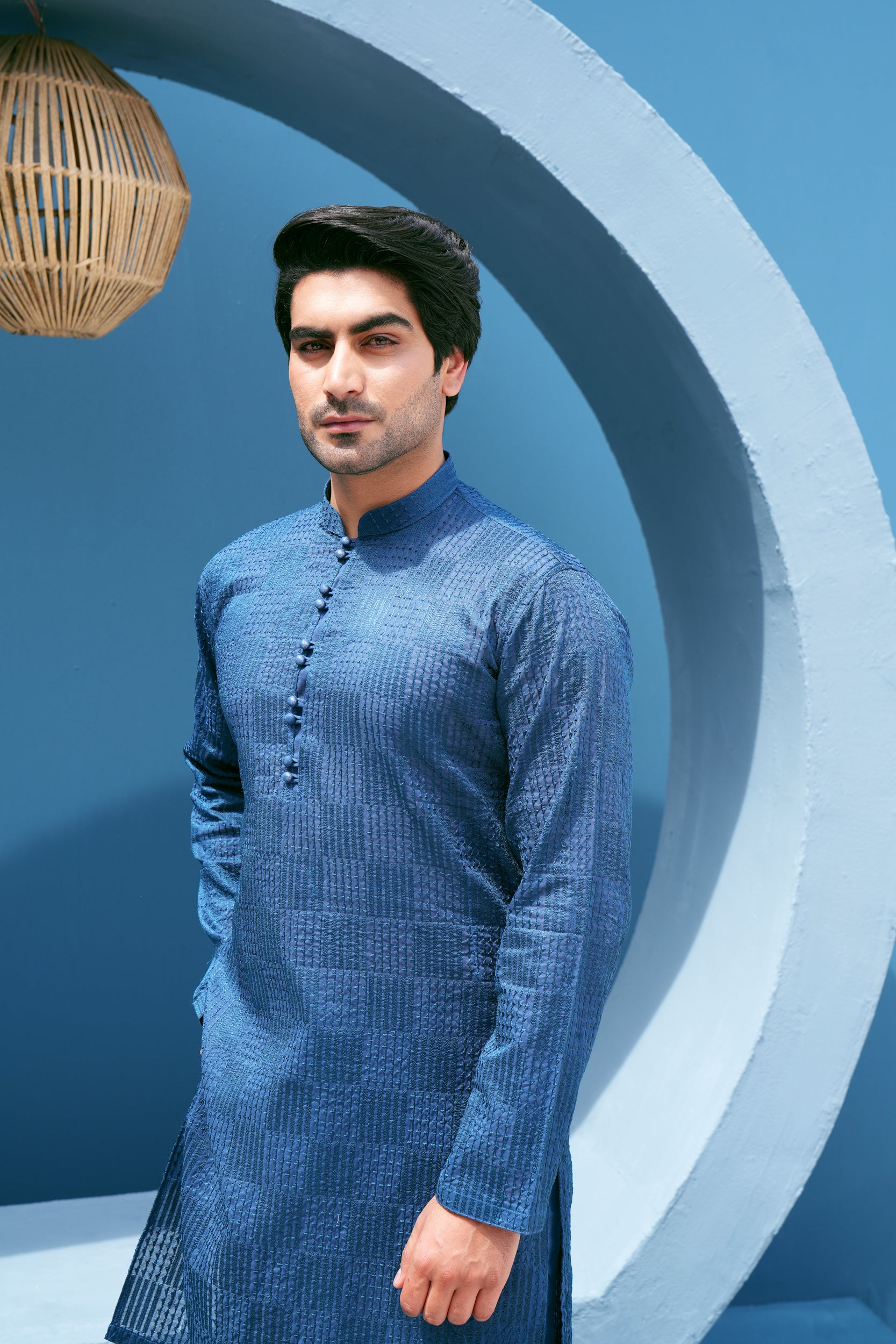 Sapphire Thread Work Kurta Set