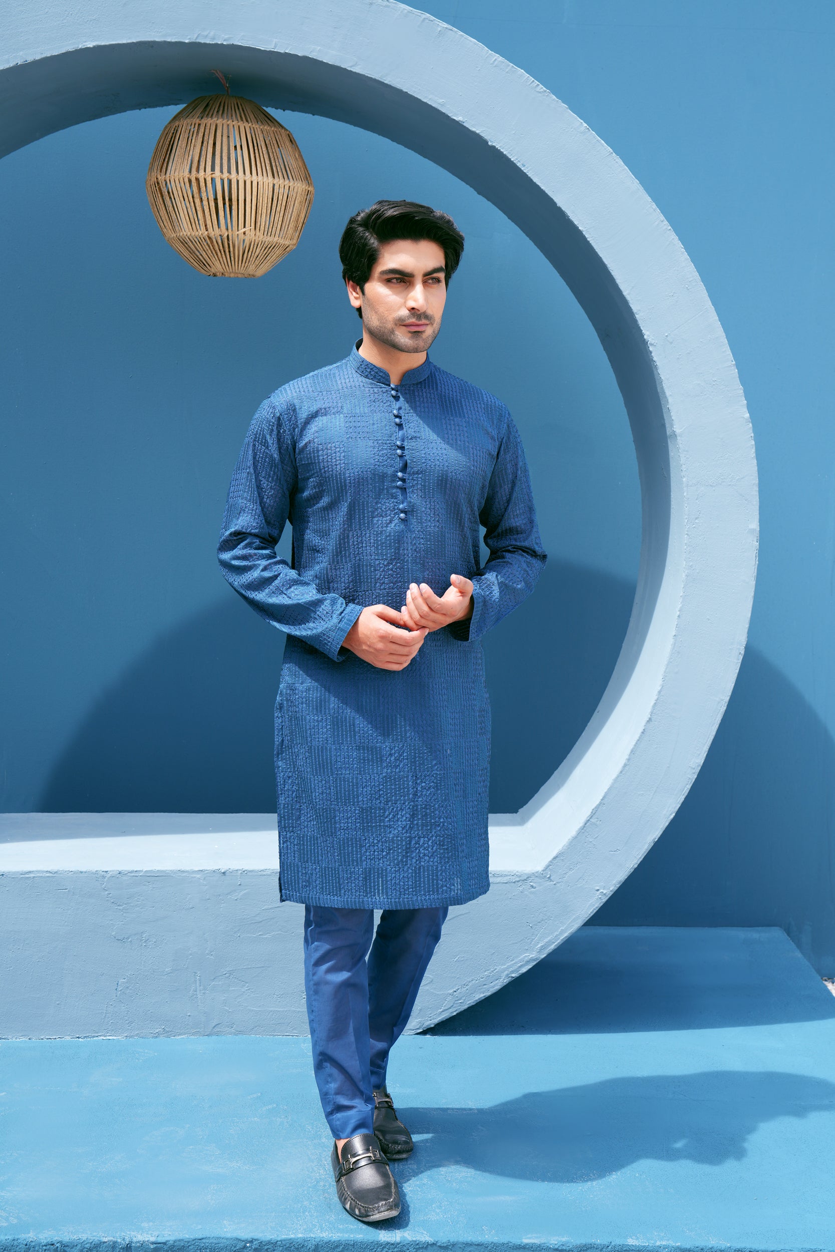 Sapphire Thread Work Kurta Set