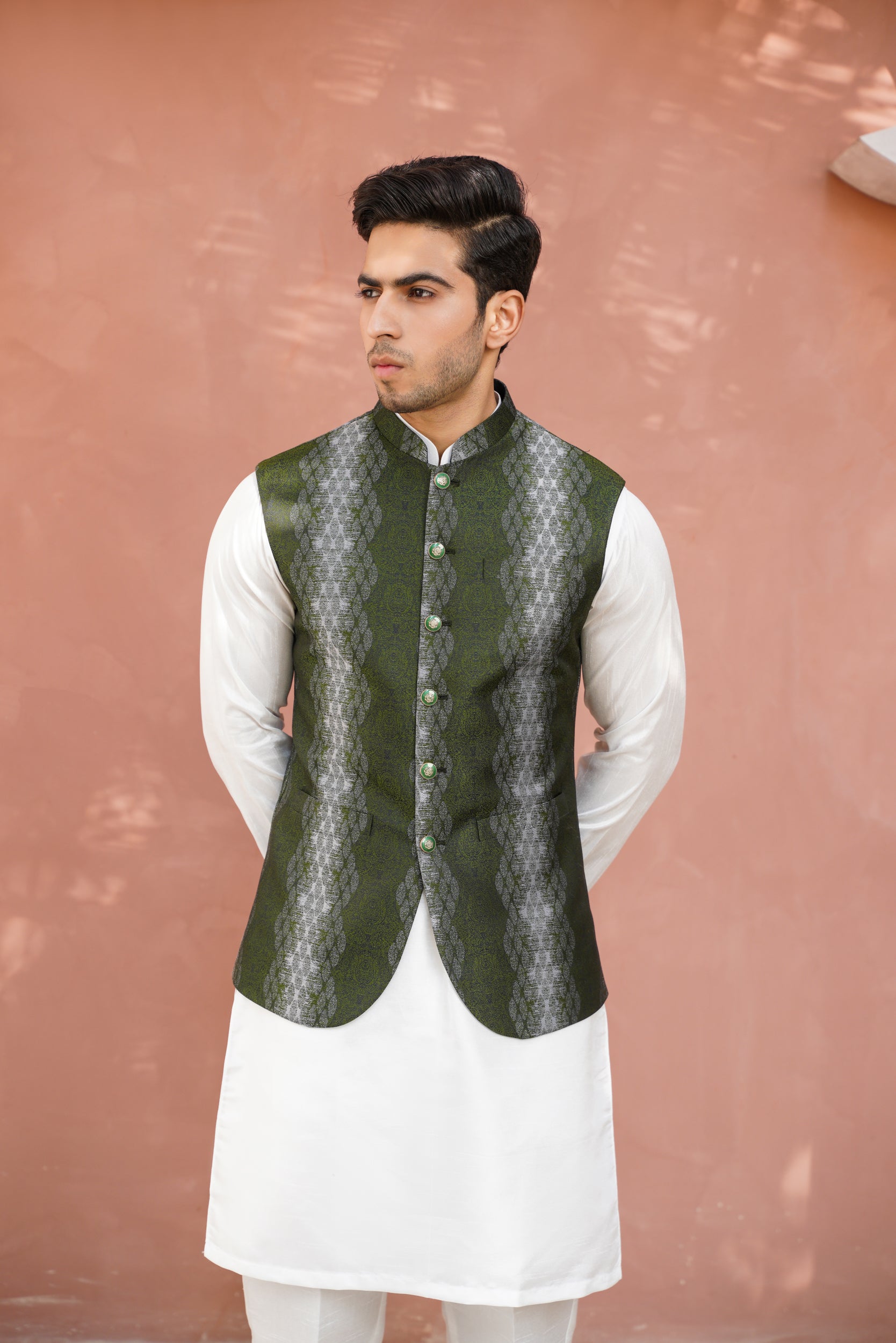 Bottle green waistcoat