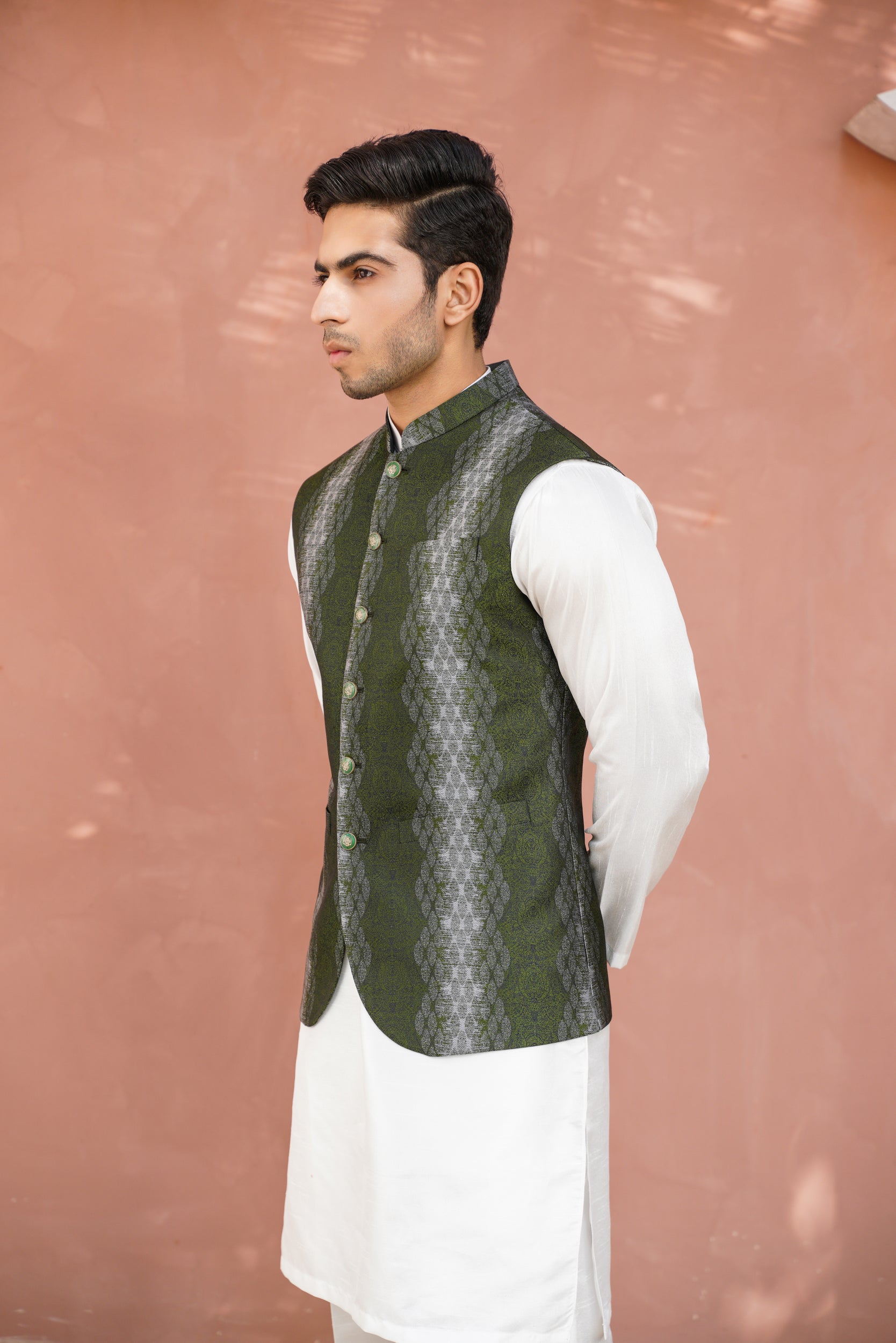 Bottle green waistcoat