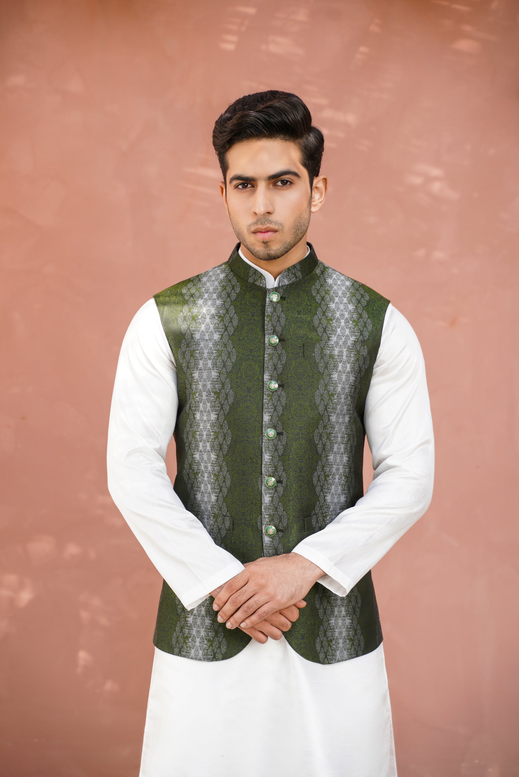 Bottle green waistcoat