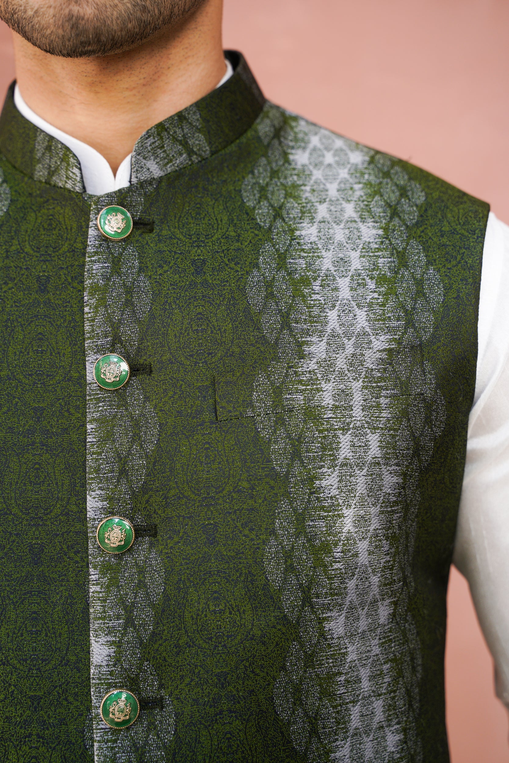 Bottle green waistcoat