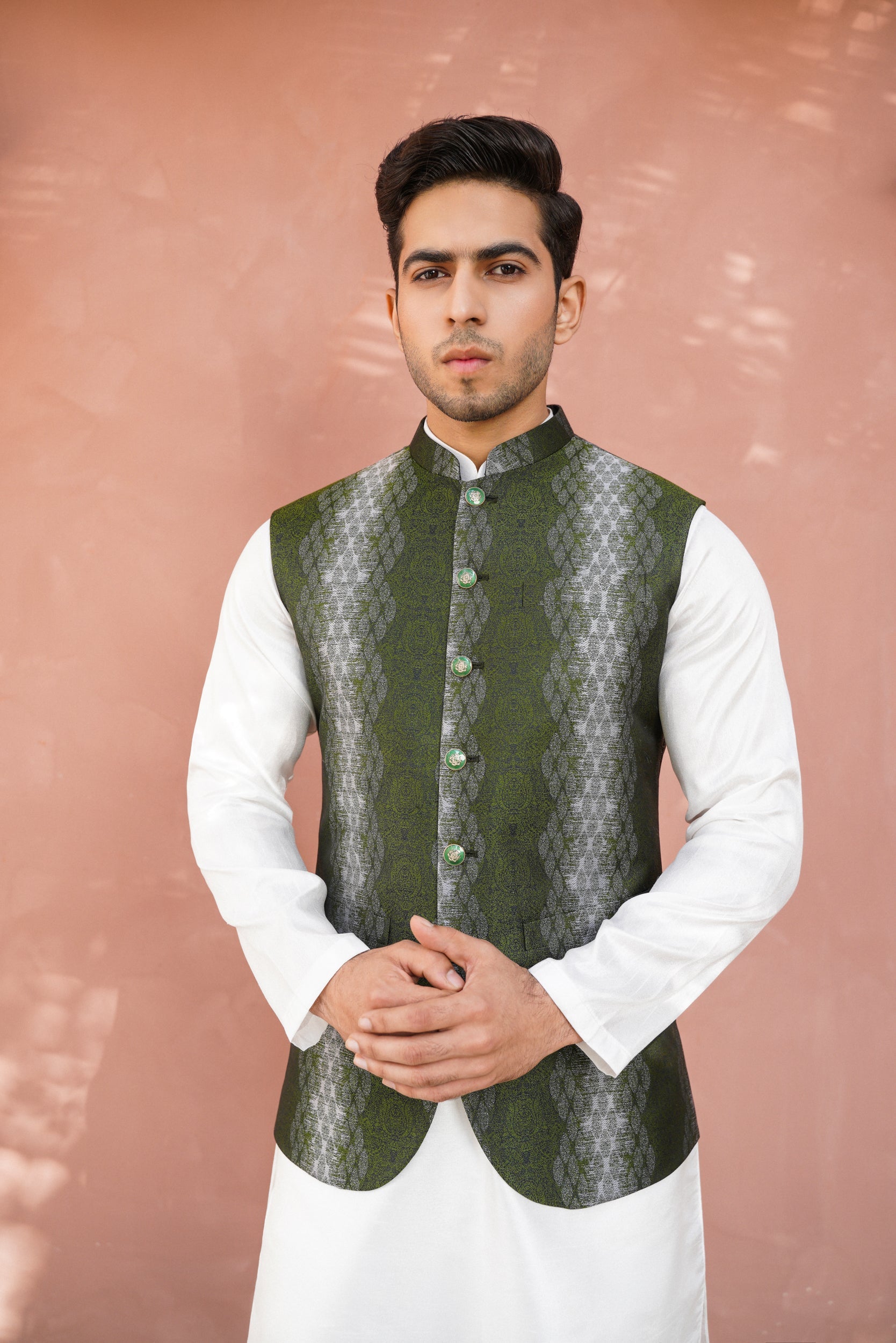 Bottle green waistcoat