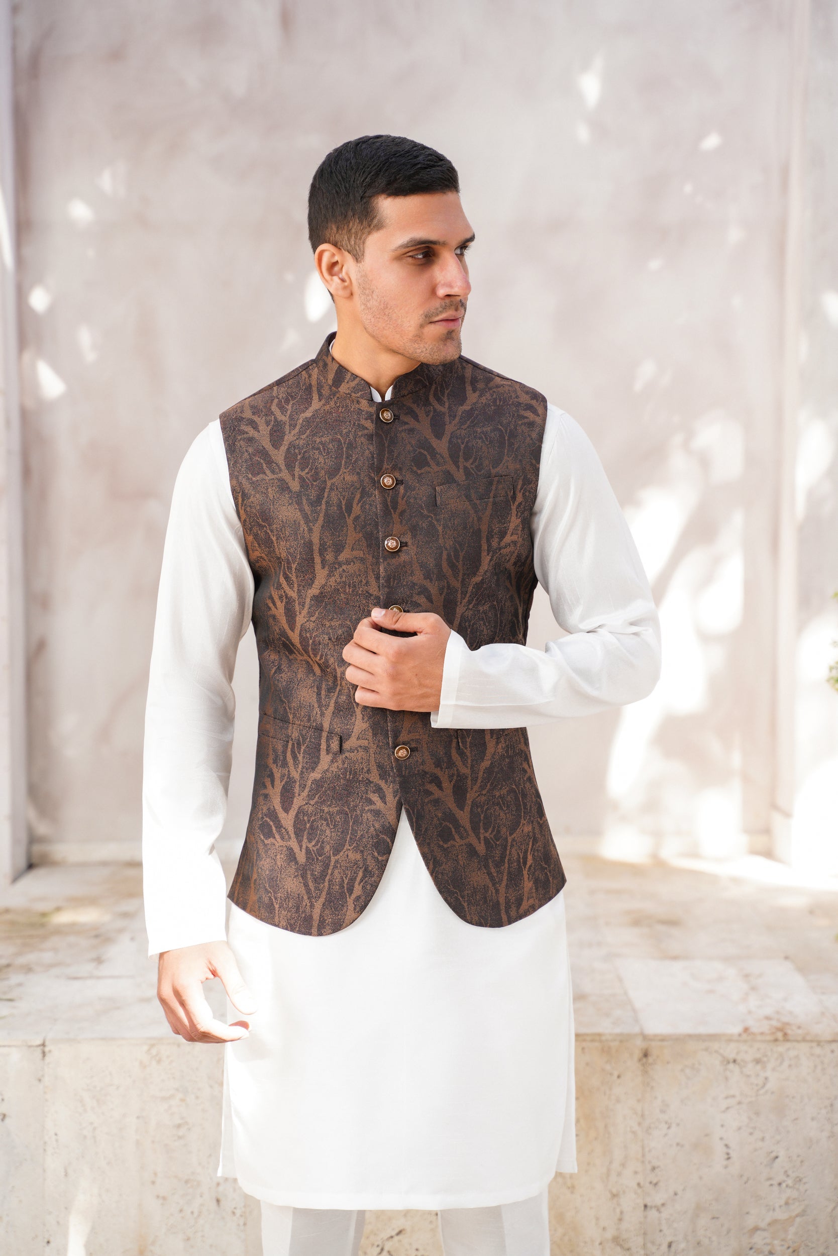 Chocolate brown  waistcoat