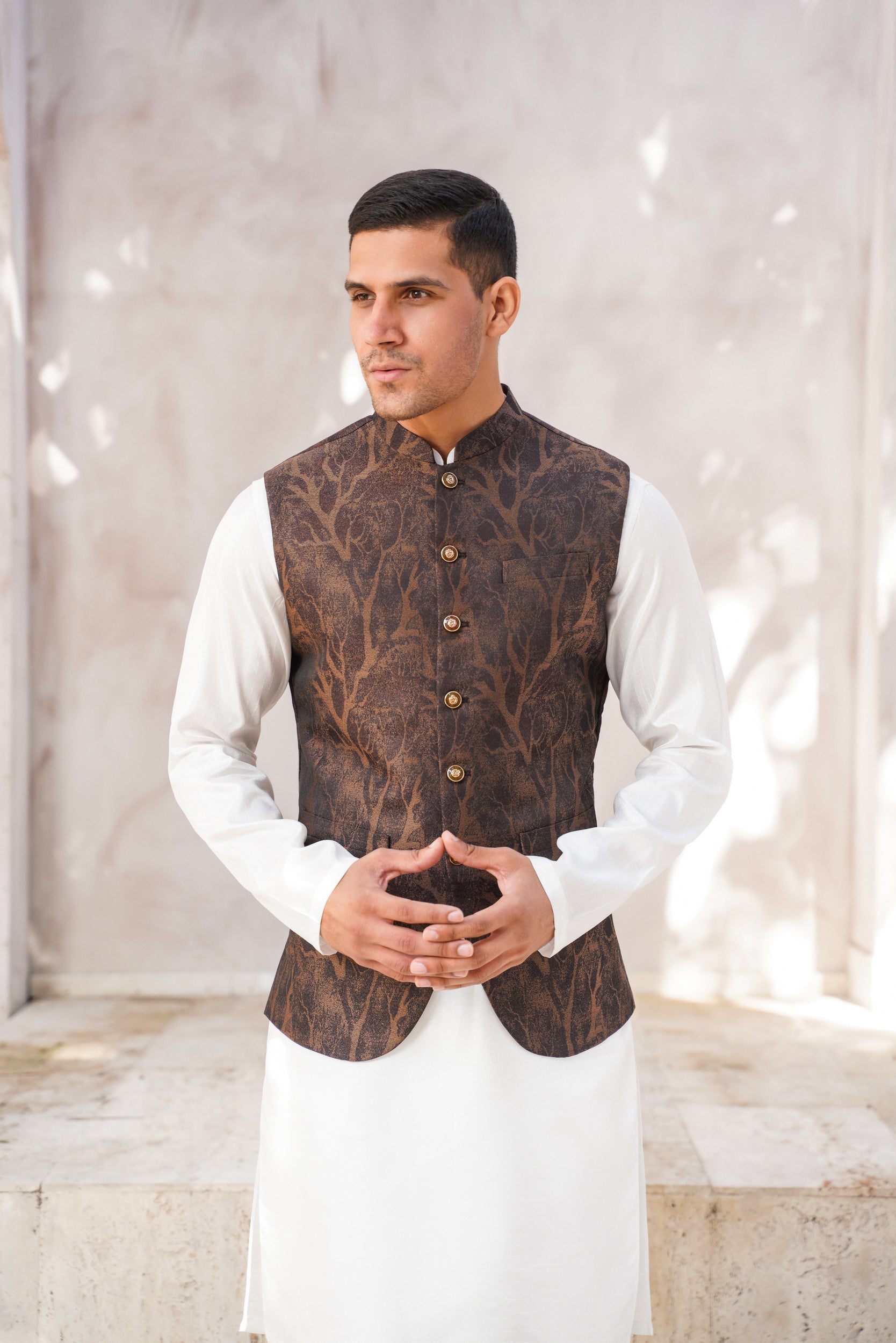 Chocolate brown  waistcoat