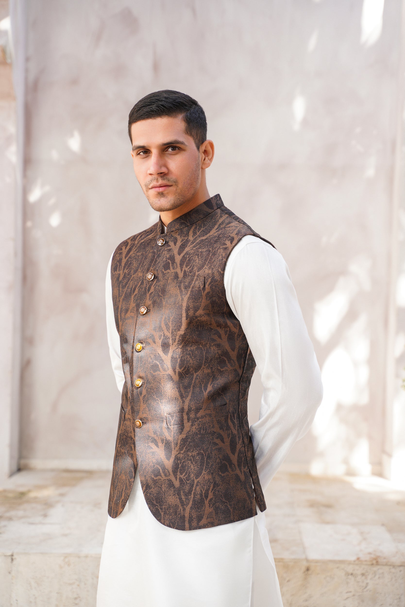 Chocolate brown  waistcoat