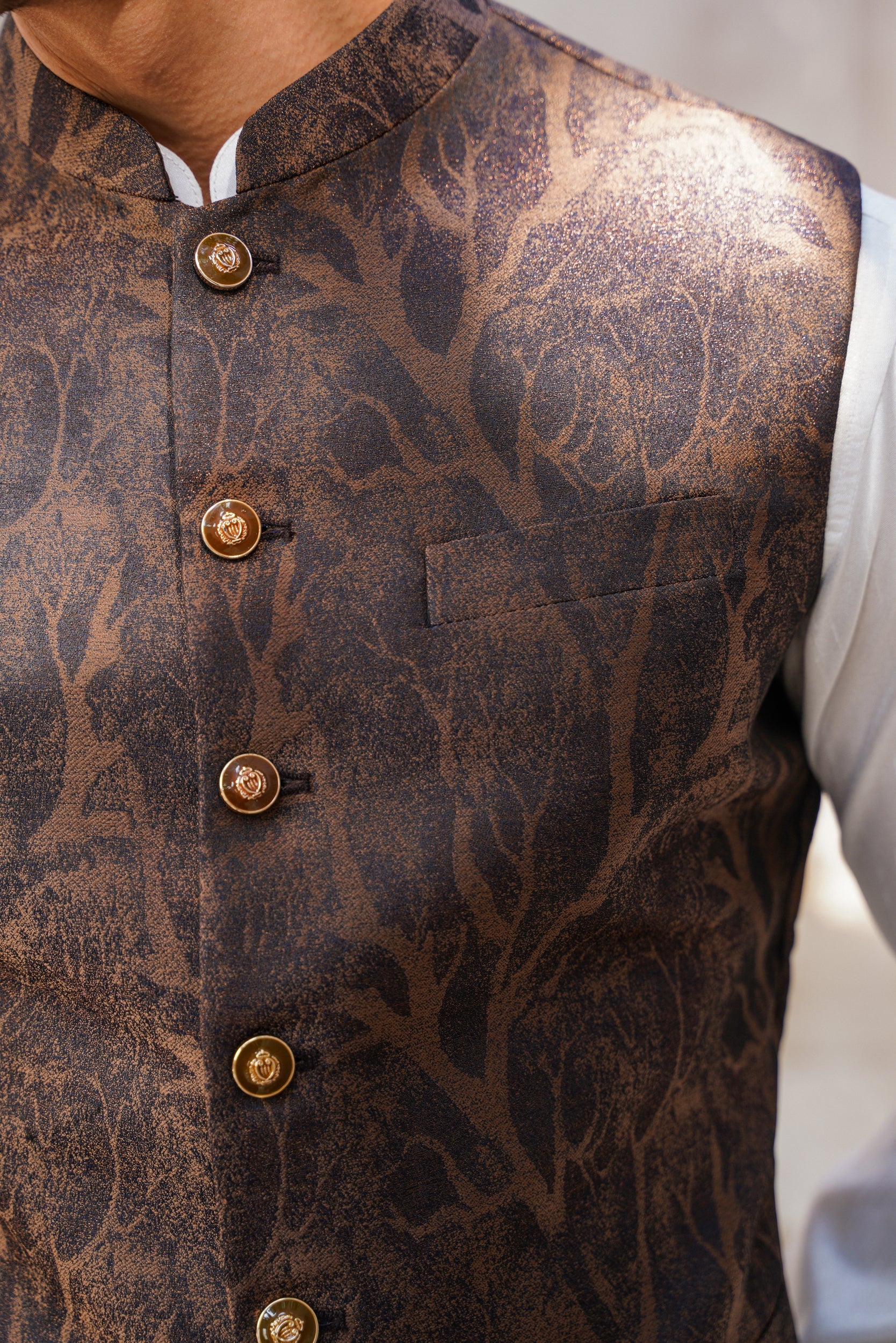 Chocolate brown  waistcoat