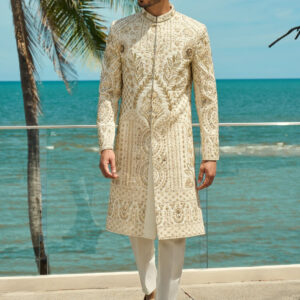 Ivory Solstice – Sherwani & Footwear Set