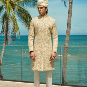 Ivory Sovereign – Sherwani & Turban Set